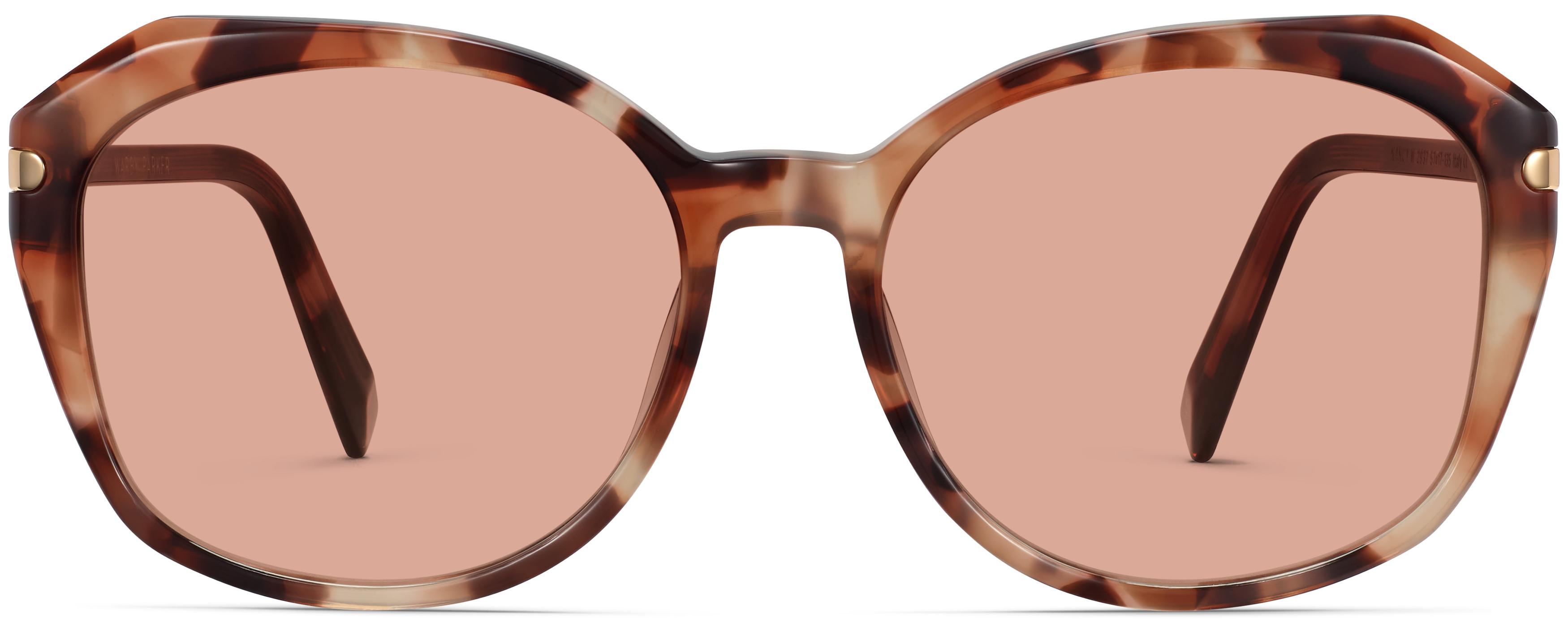 Warby Parker Nancy Brown Tortoise Sunglasses Nancy Sunglasses in Sesame Tortoise with Polished Gold  main image 3