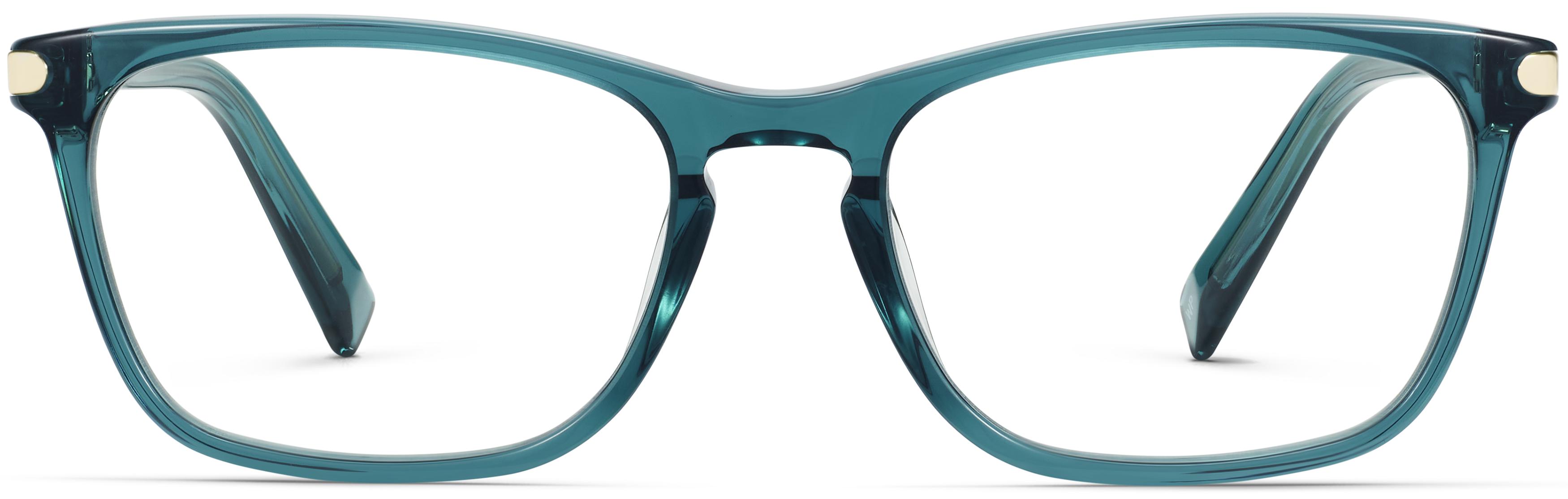 Welty Eyeglasses in Peacock Green with Riesling