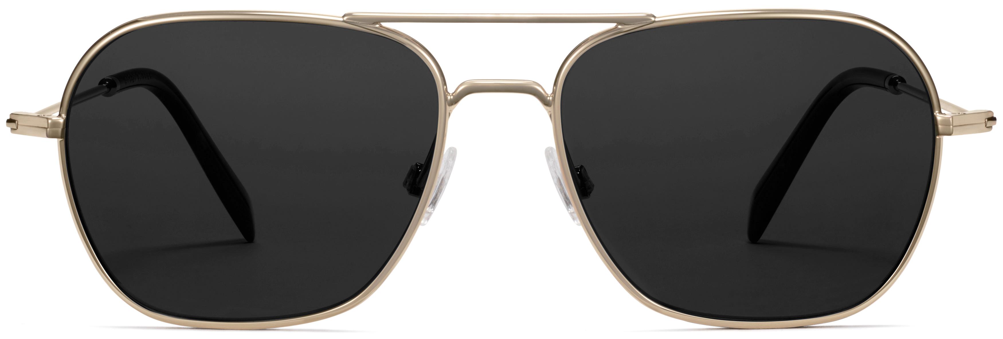 Warby Parker Gold Frame Black Lens Square Sunglasses Gold Sunglasses | Warby Parker | Warby Parker main image 3