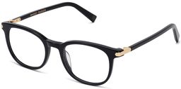 Durand in Jet Black with Polished Gold, thumbnail 1