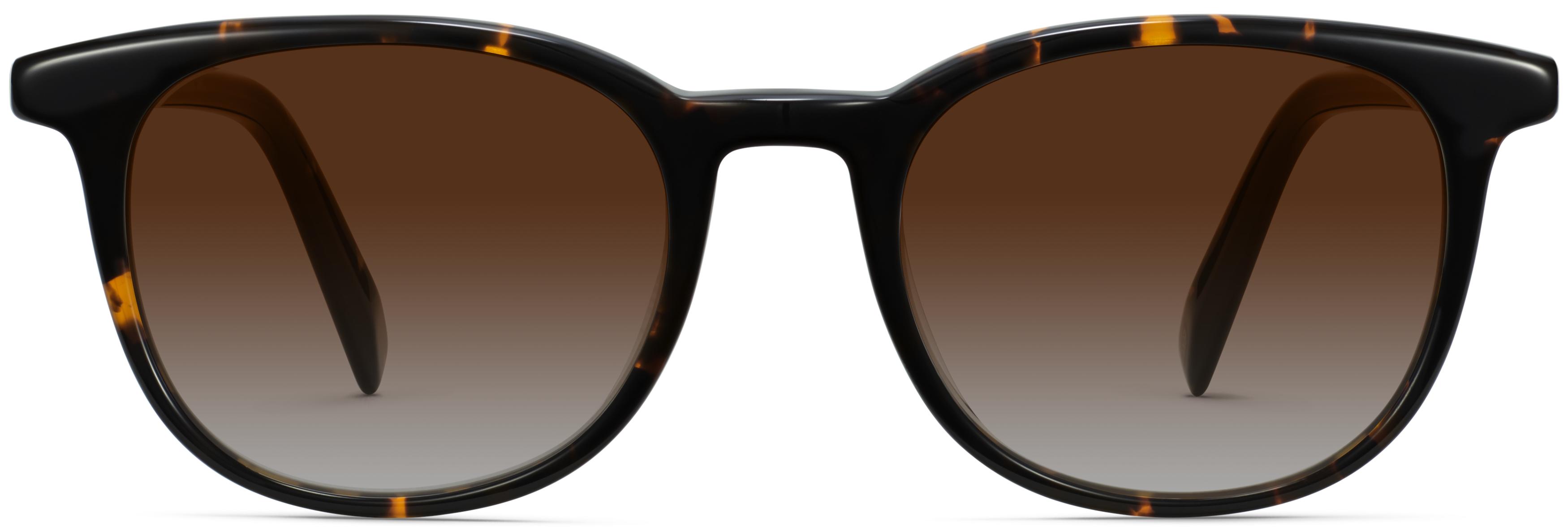 Warby Parker Durand tortoiseshell with dark blue lenses sunglasses Durand Low Bridge Fit Sunglasses in Whiskey Tortoise — Extra  main image 2