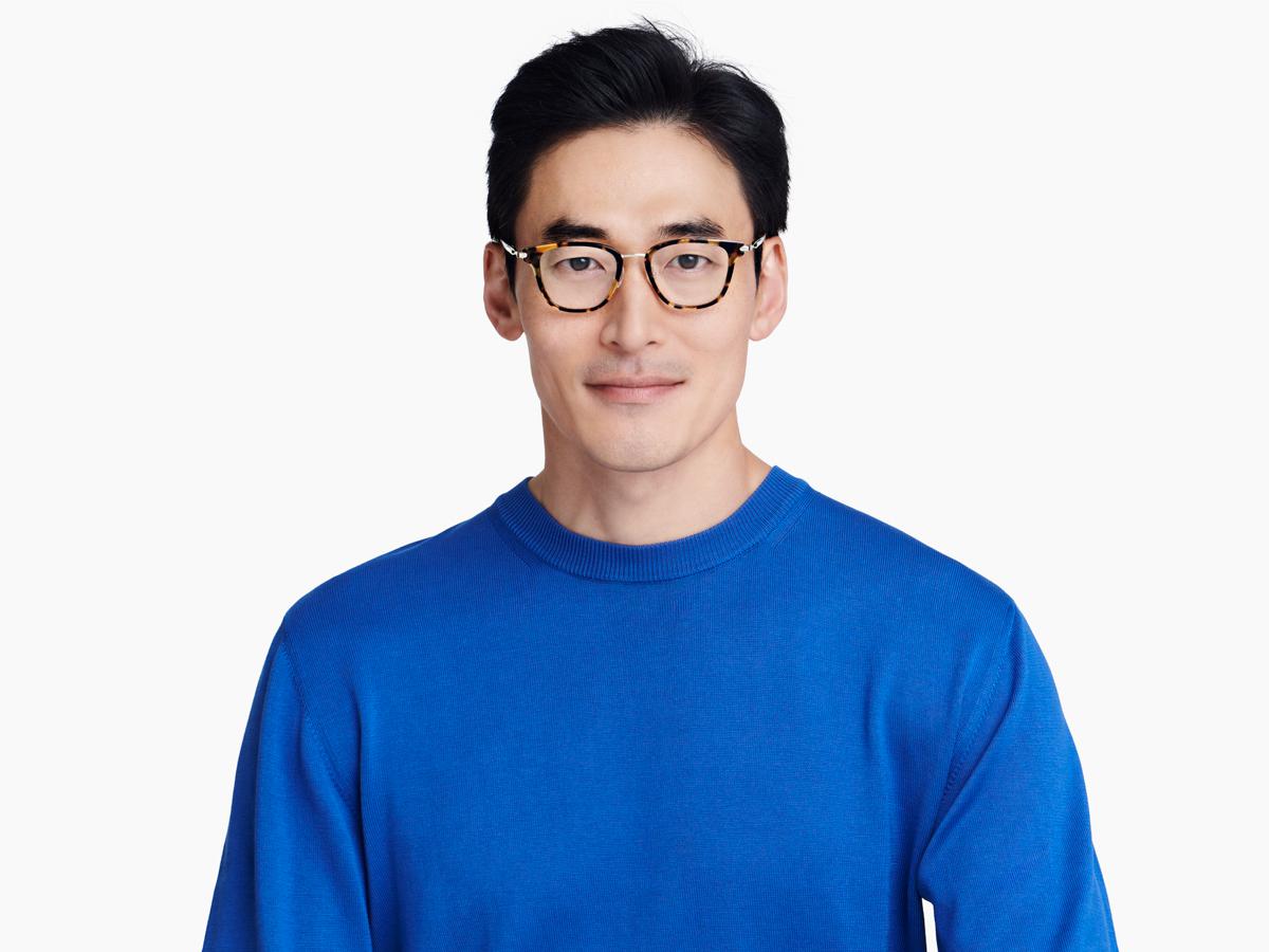 Morley Eyeglasses in Brioche Tortoise with Riesling