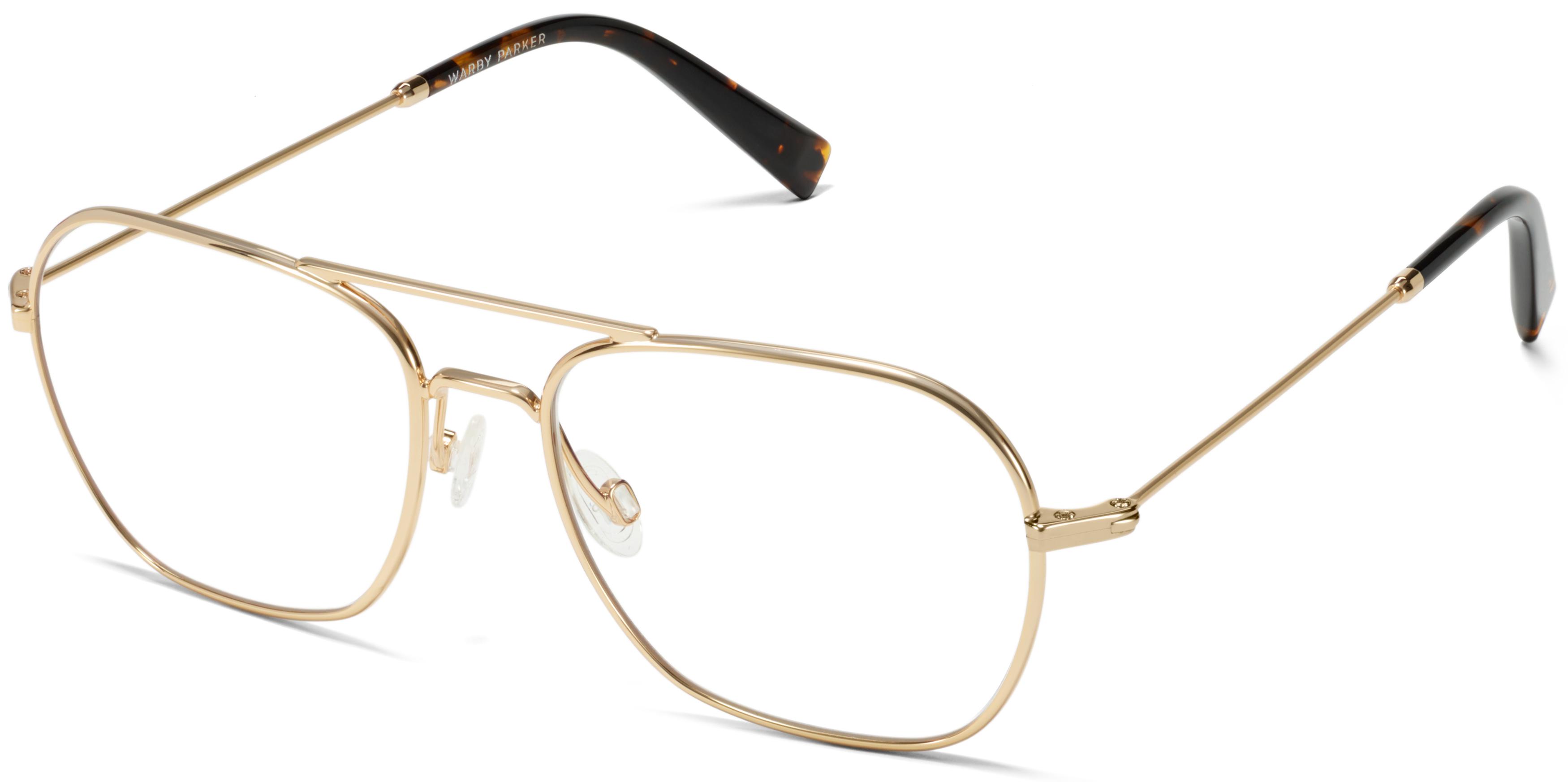 Abe Eyeglasses in Polished Gold