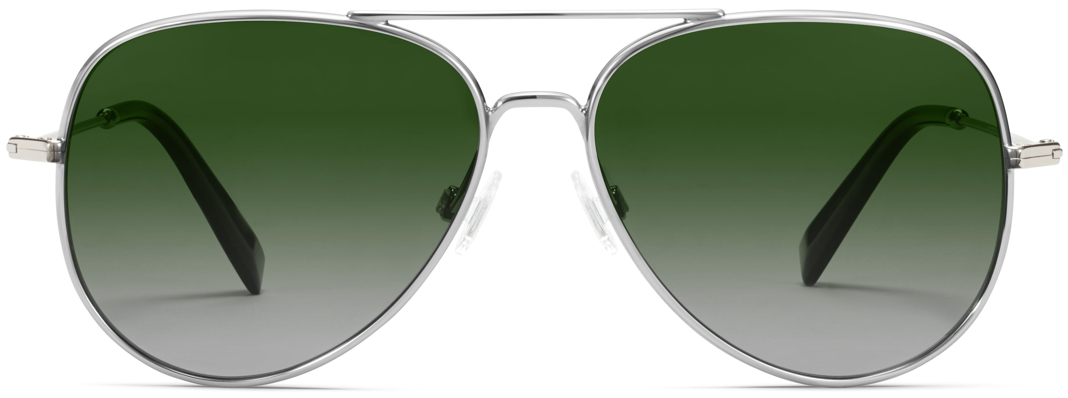 Warby Parker Raider Silver Aviator Sunglasses blue/gray tint w PRESCRIPTION Raider Sunglasses in Brushed Ink | Warby Parker main image 4
