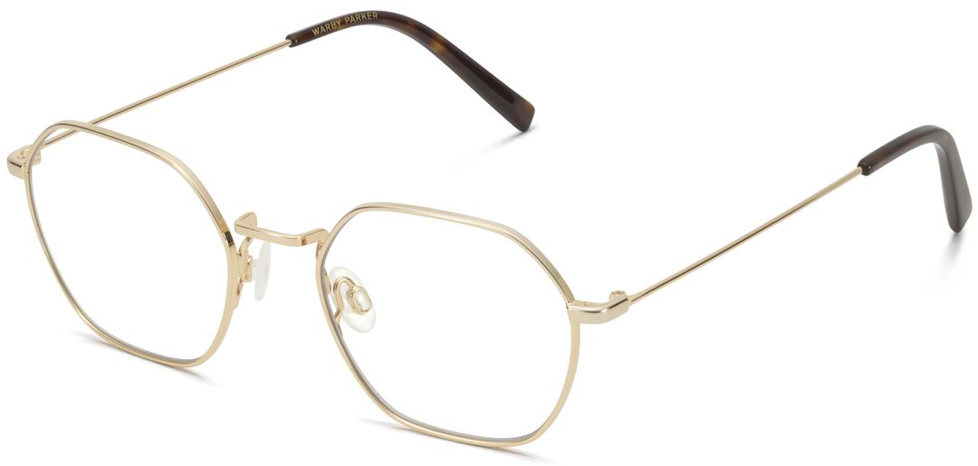 Keiko Eyeglasses in Polished Gold Warby Parker