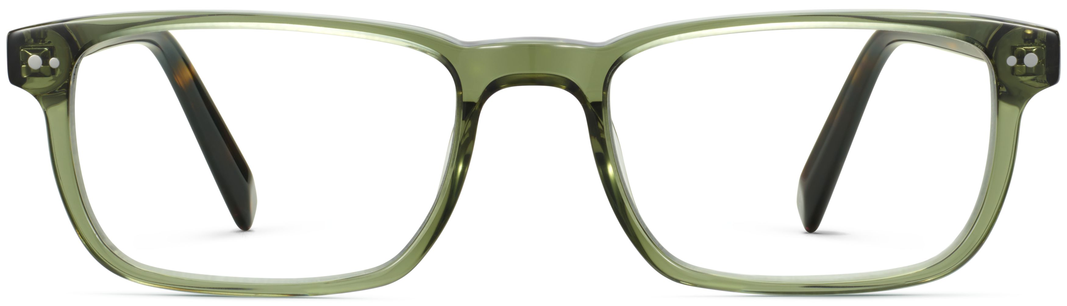 Donovan Seaweed Crystal with Cognac Tortoise, front view