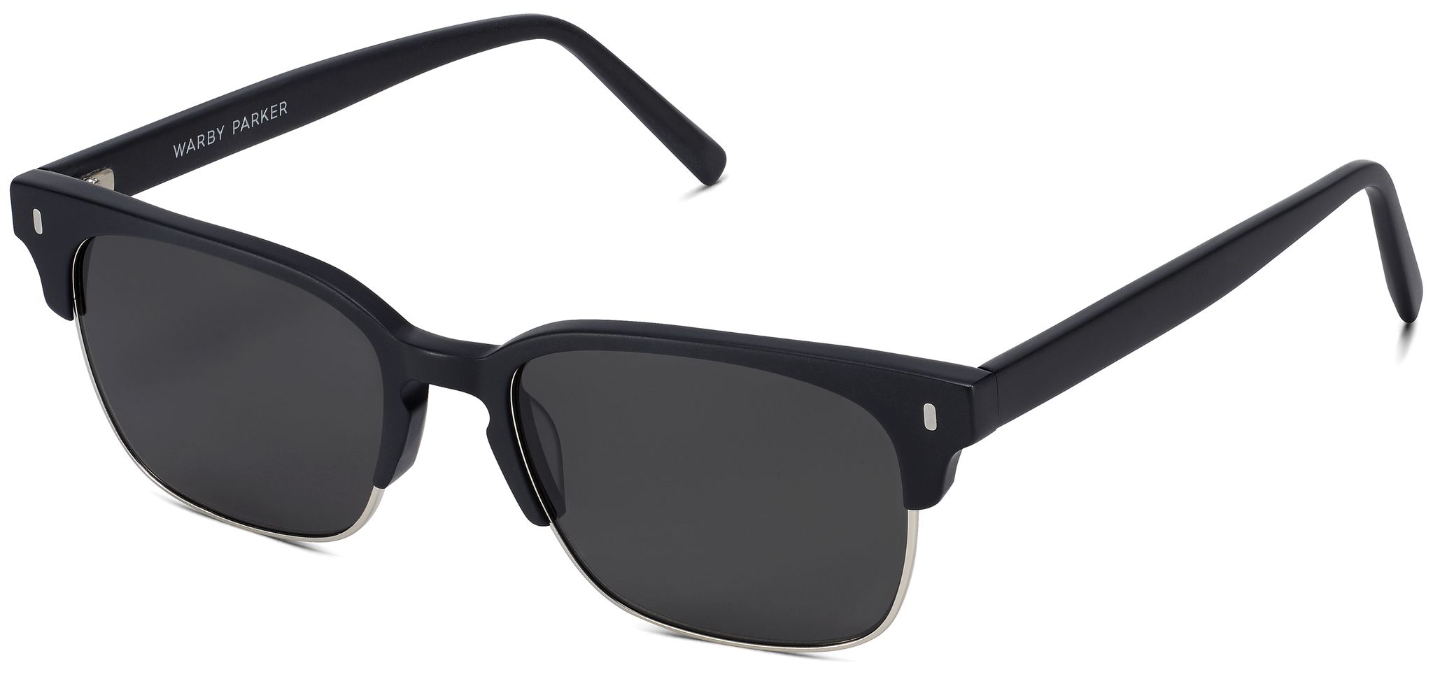 Ames in Jet Black Matte with Polished Silver, image 1