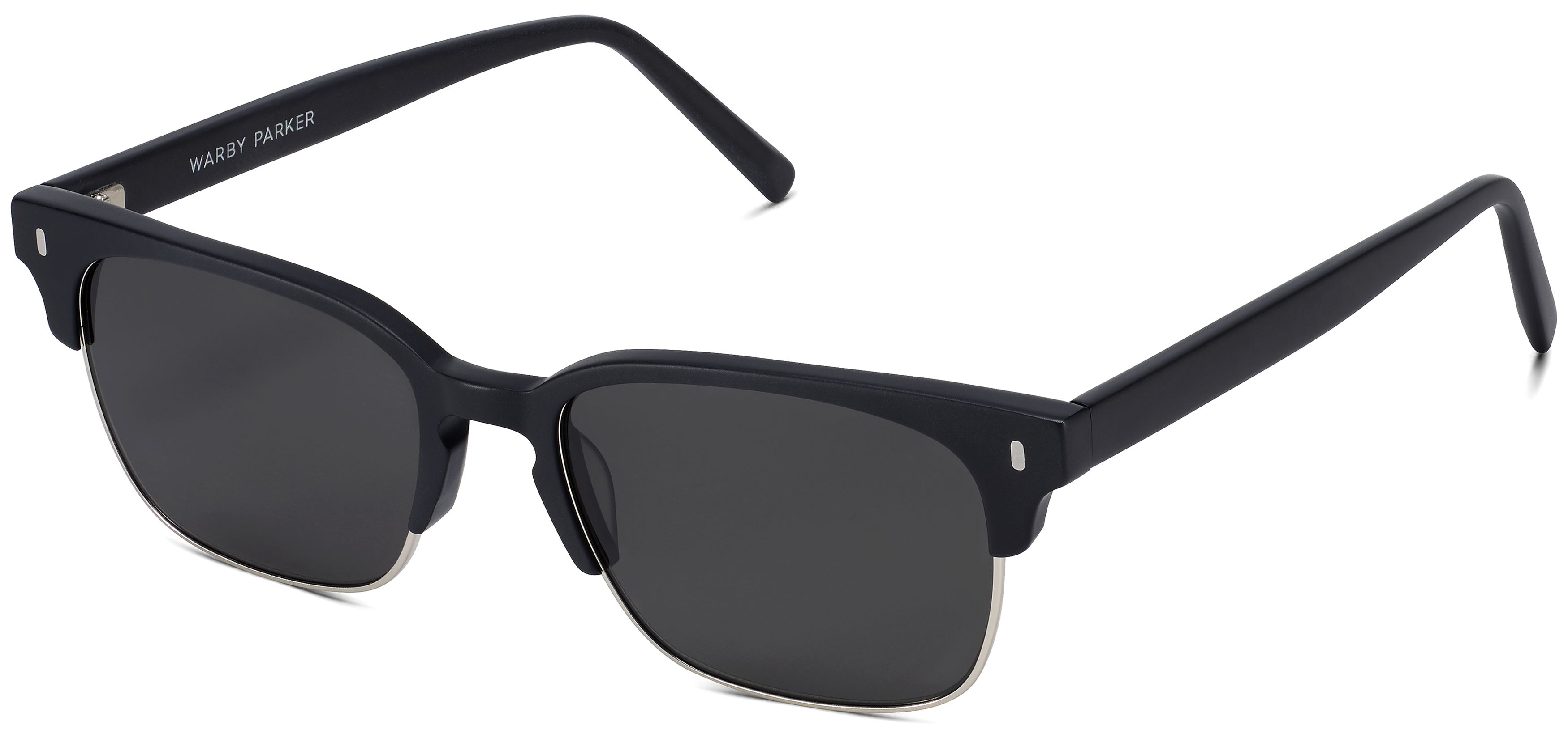 Ames in Jet Black Matte with Polished Silver, image 1