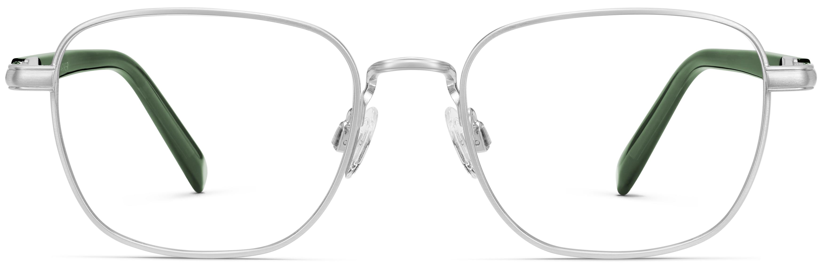 Ricardo Eyeglasses in Antique Silver with Nori Crystal