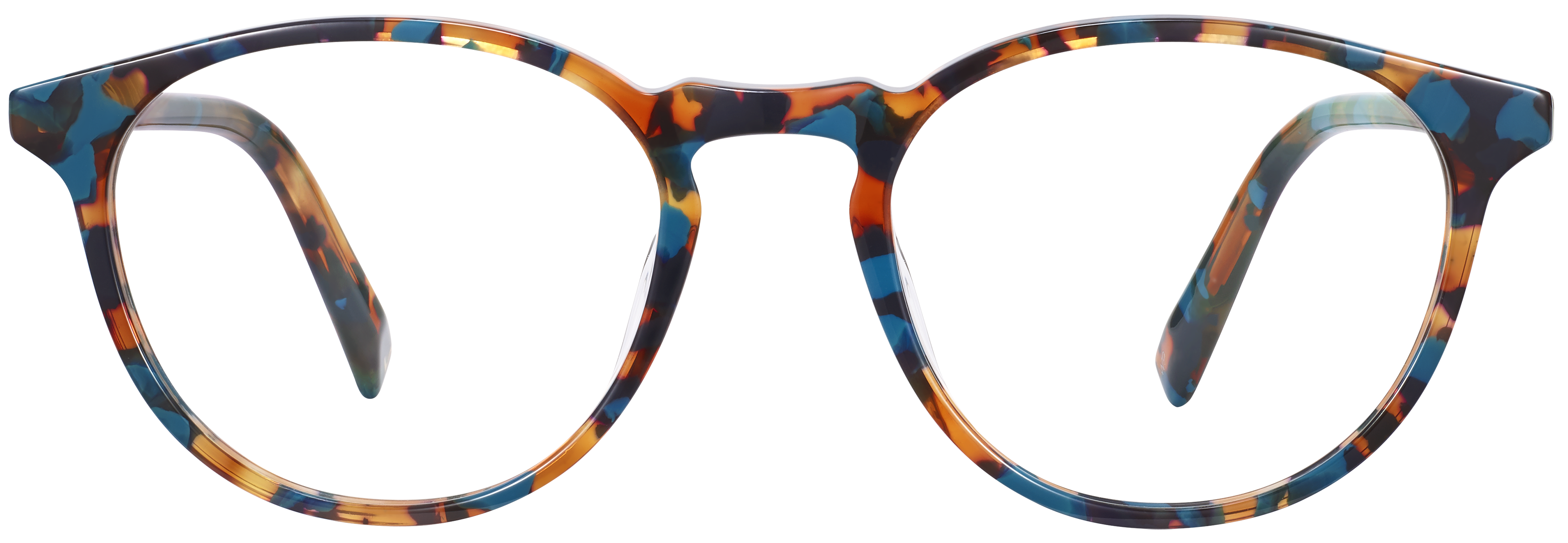 Blue and store tortoise eyeglasses