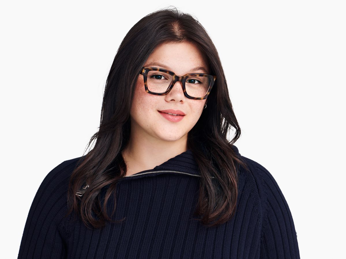 Sonia Eyeglasses in Oak Barrel — Medium | Warby Parker