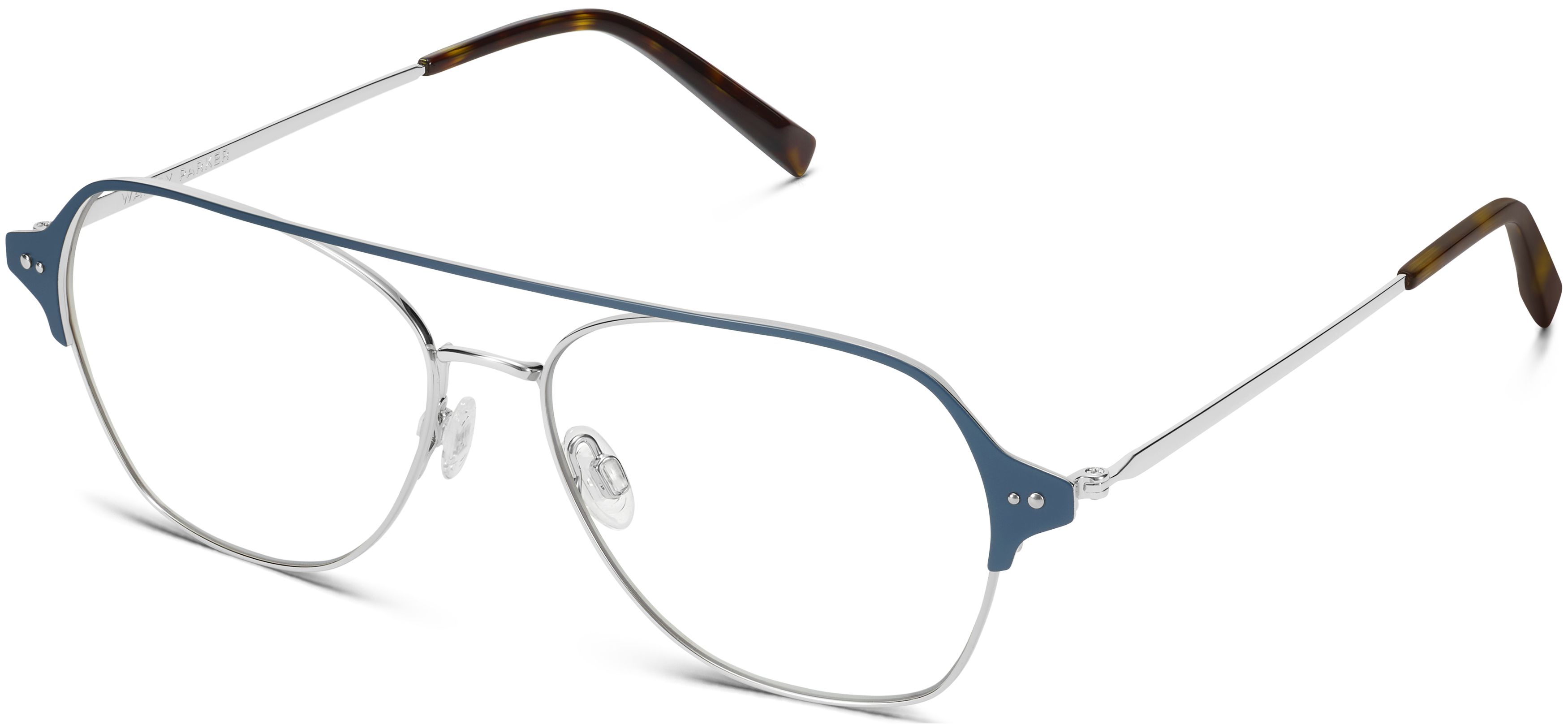 Corson in Polished Silver with Deep Teal, image 1