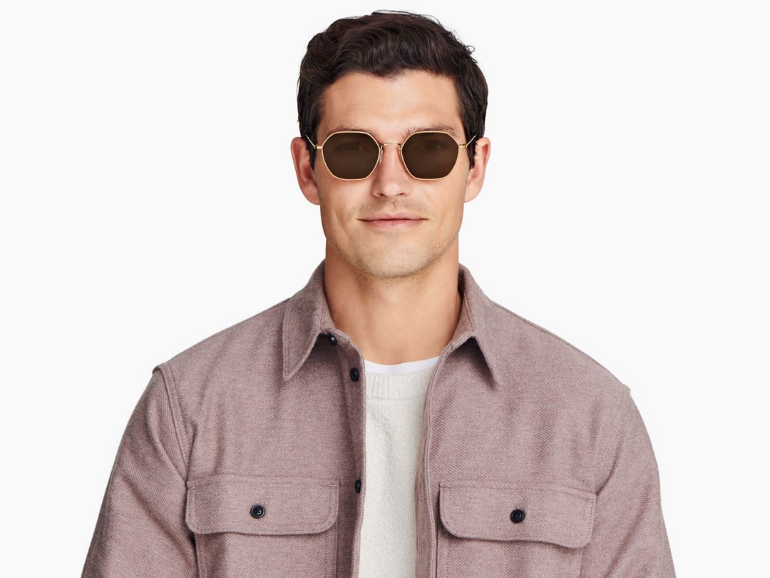 Keiko Sunglasses in Polished Gold Warby Parker