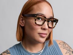 Sonia in Striped Magnolia with Cognac Tortoise, thumbnail 2