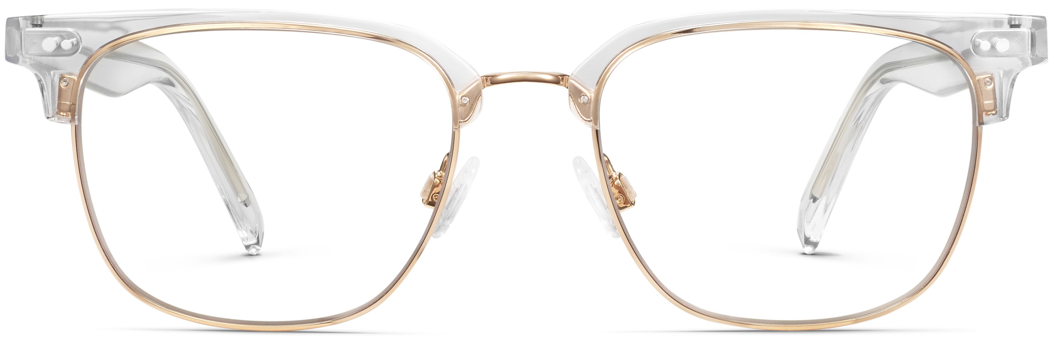 Baird Crystal with Polished Gold, front view