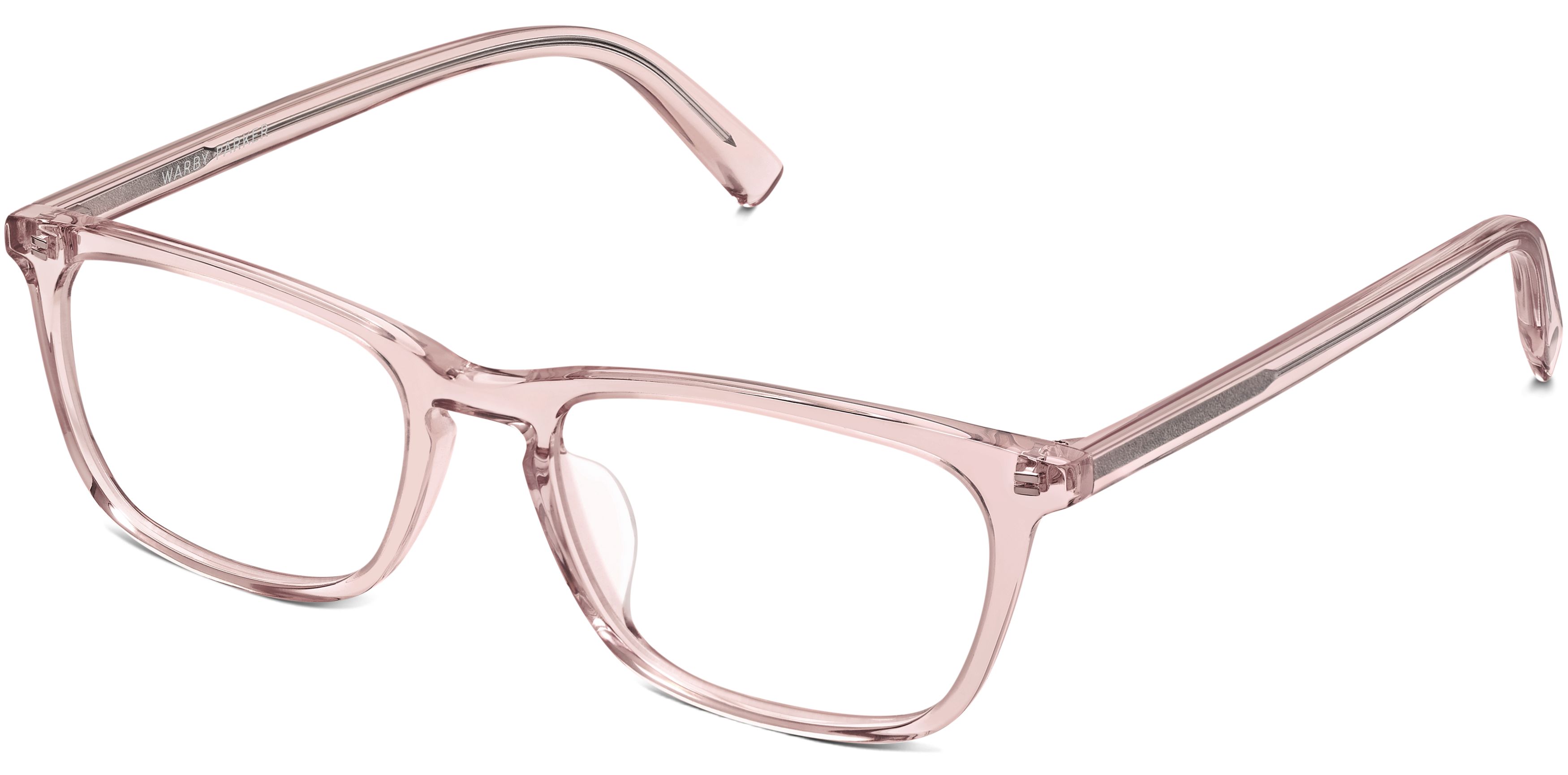 Welty Low Bridge Fit Eyeglasses in Rose Crystal | Warby Parker display picture 1