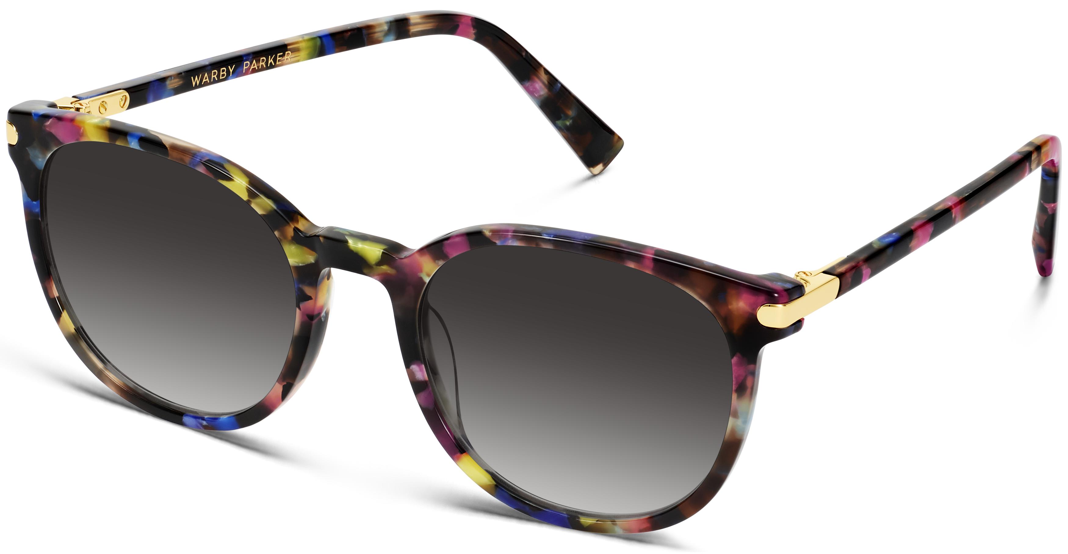 Gillian Sunglasses in Confetti Tortoise with Polished Gold