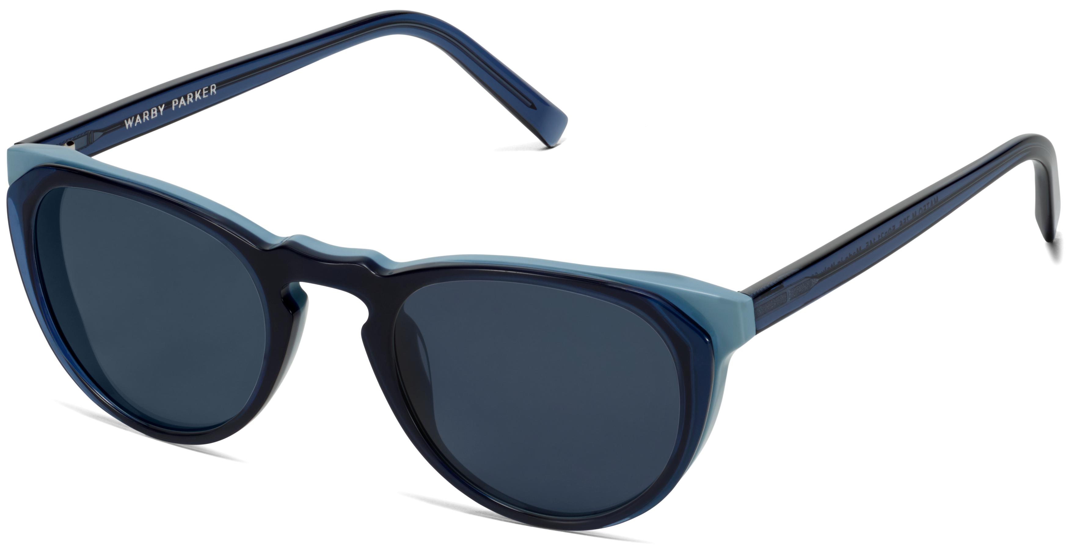 Mateo Sunglasses in Azure Crystal with Blue Lagoon | Warby Parker