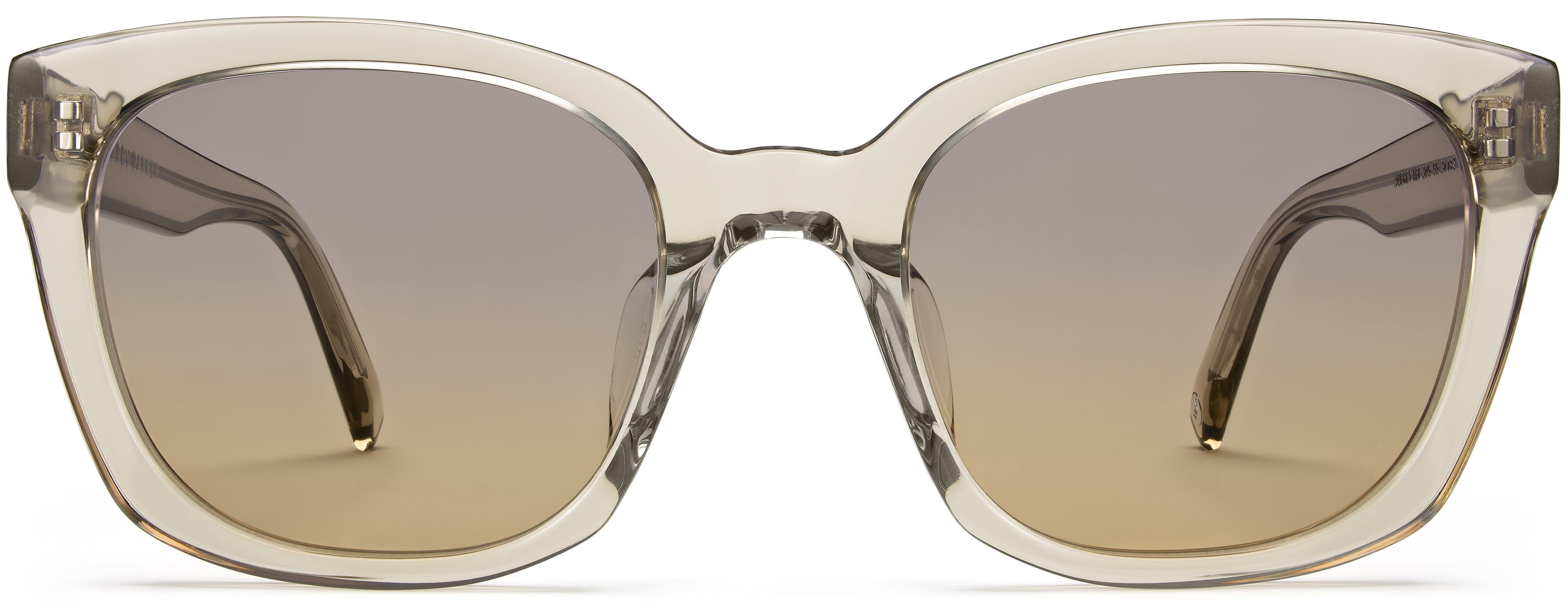 Aubrey Low Bridge Fit Sunglasses In Smoky Quartz Crystal Warby Parker