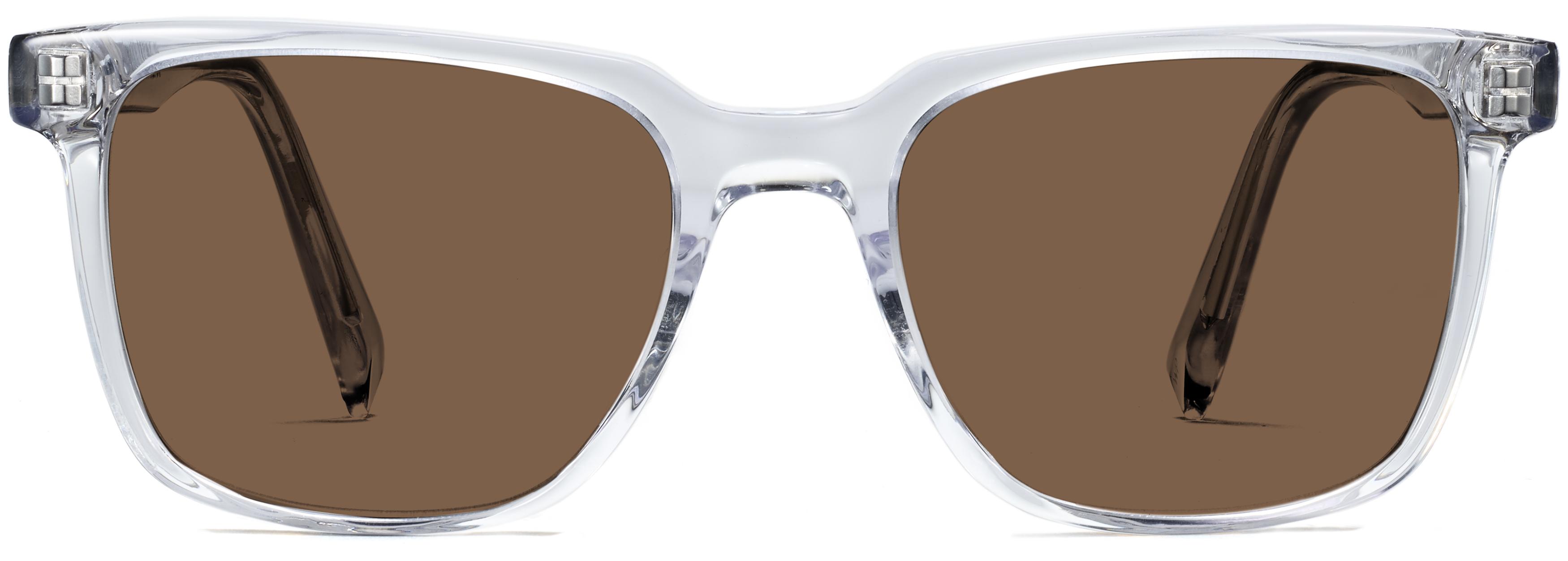 Warby Parker Transparent Clear Square Glasses Warby Parker TOPPER W 500 Clear 48-21-140 Eyeglasses Frames  main image 4
