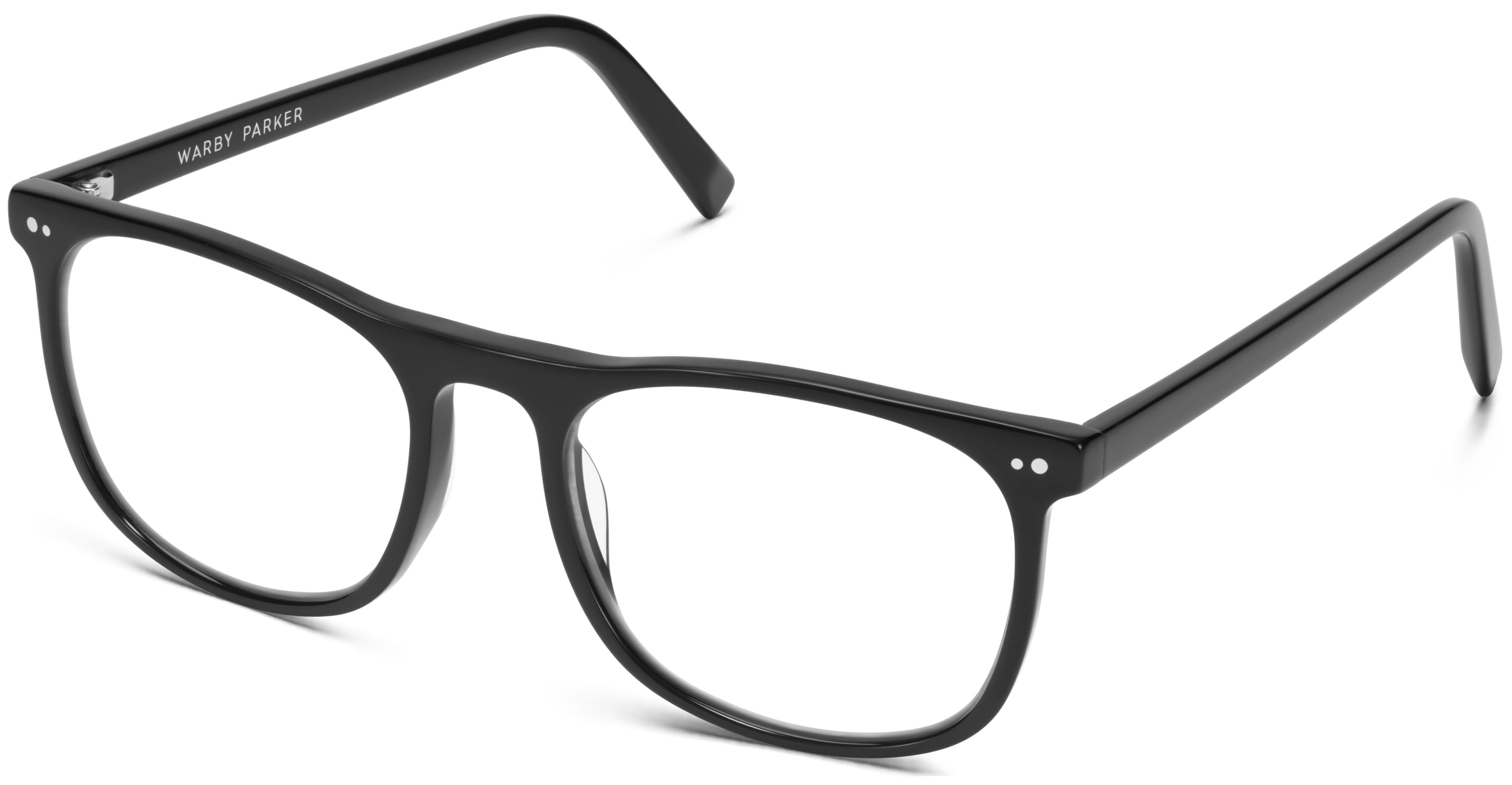 Alvin Eyeglasses in Jet Black — Wide | Warby Parker