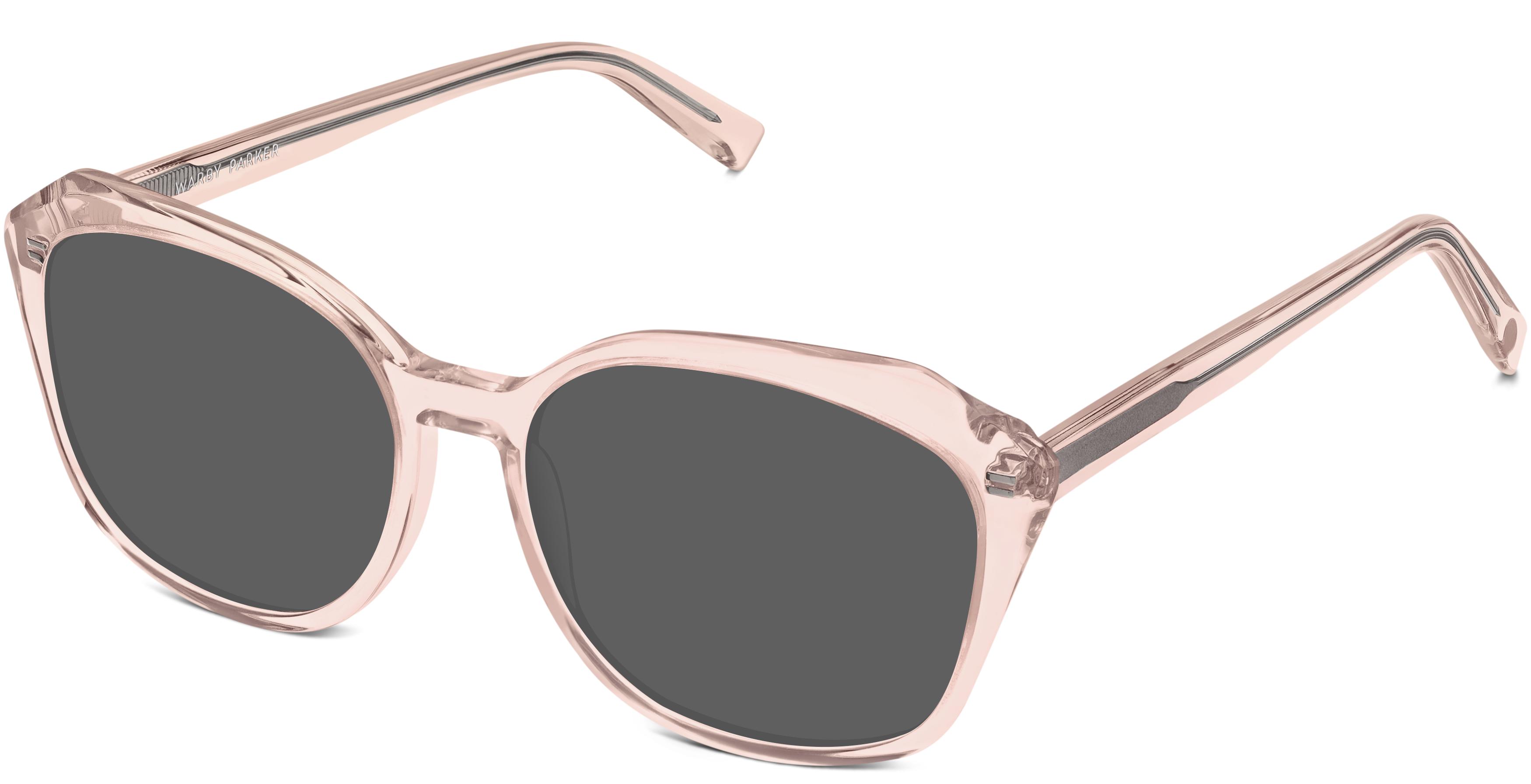 WARBY PARKER クリアピンク サングラス Nancy Sunglasses in Rose Crystal