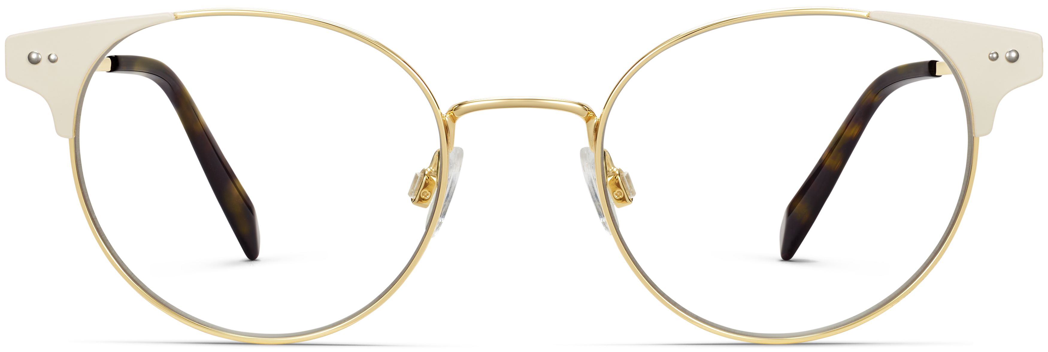 Patel Polished Gold with Chantilly, front view