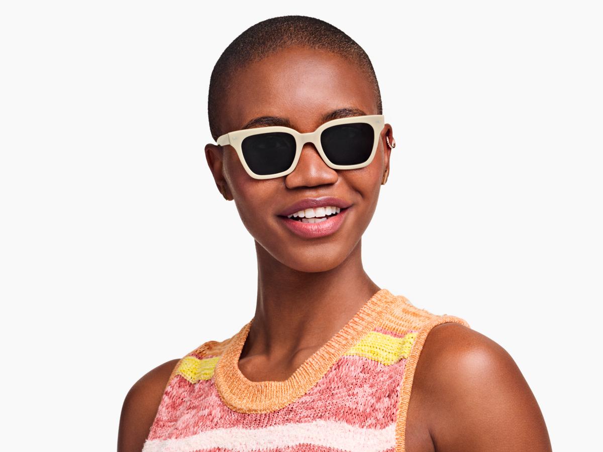 Beale sunglasses in eggshell
