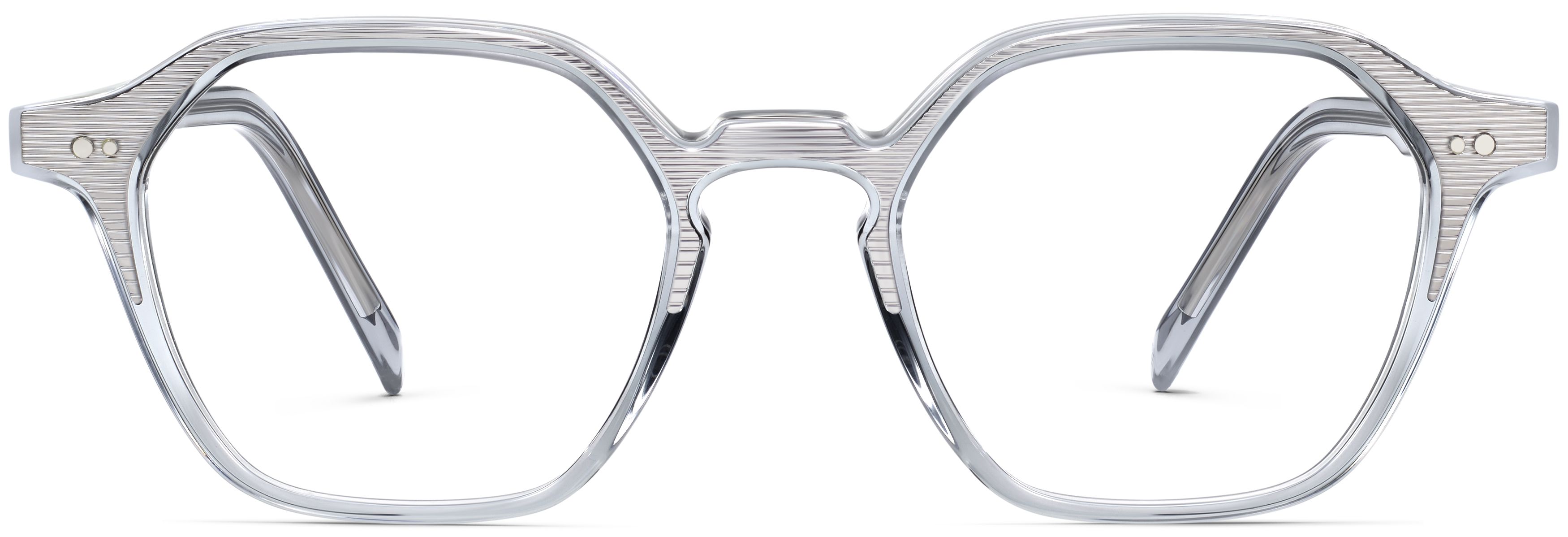 Randel Arctic Crystal with Polished Silver, front view