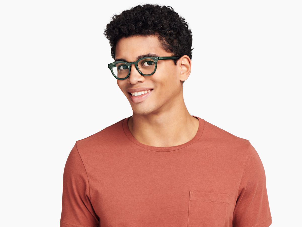 Ainsley Eyeglasses in Striped Cypress | Warby Parker