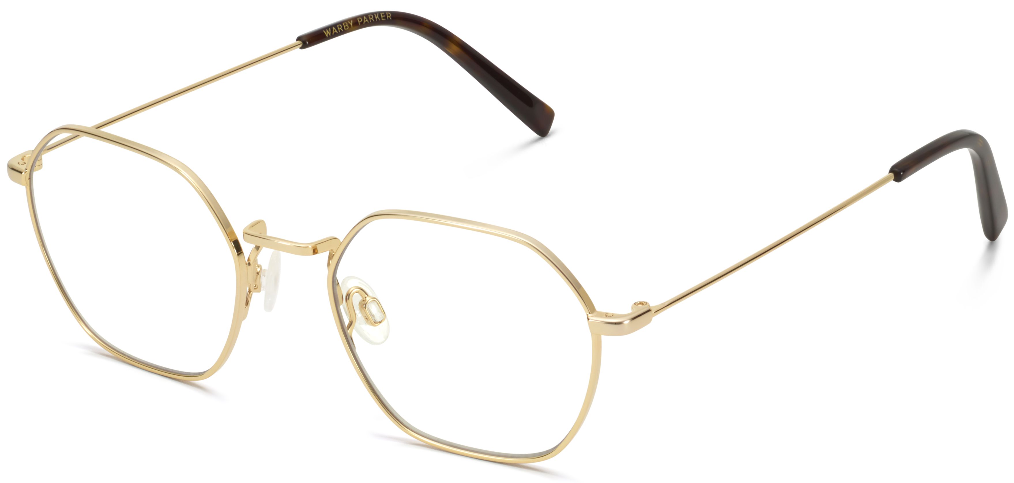 keiko Keiko Eyeglasses in Polished Gold — Wide | Warby Parker