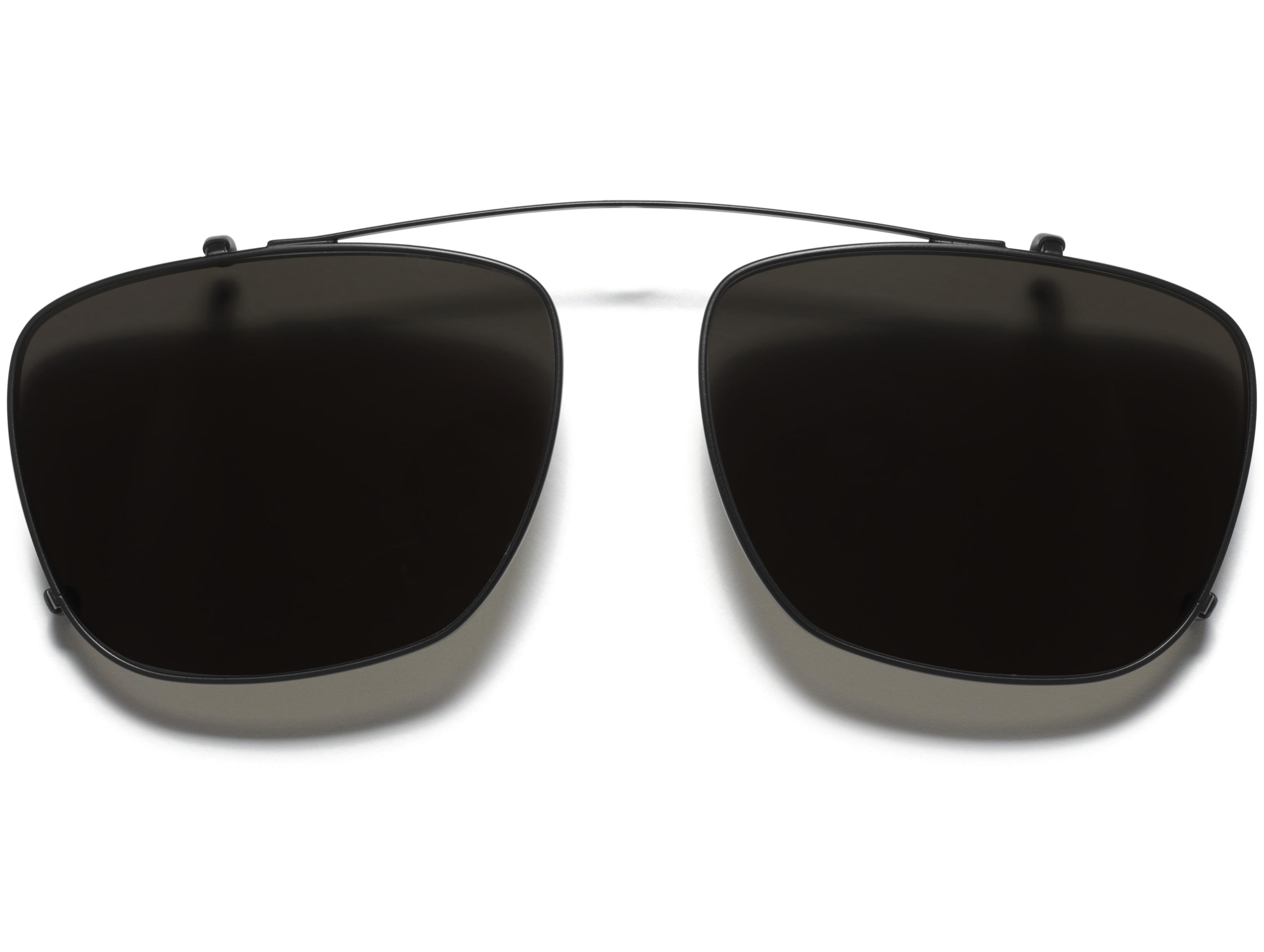 Hayden Clip-On Medium in Brushed Ink with Grey Lenses