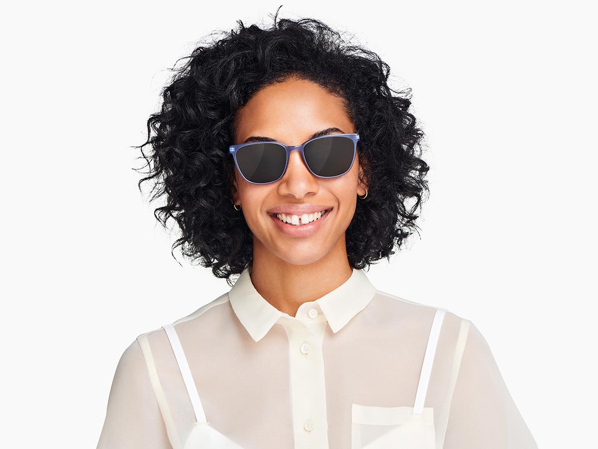 Esme Sunglasses In Blue Thistle Warby Parker 4192