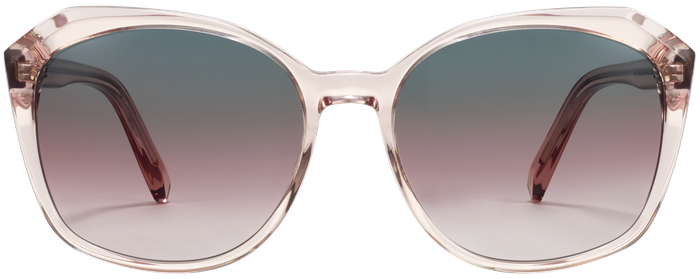 Nancy Sunglasses in Rose Crystal for Women | Warby Parker