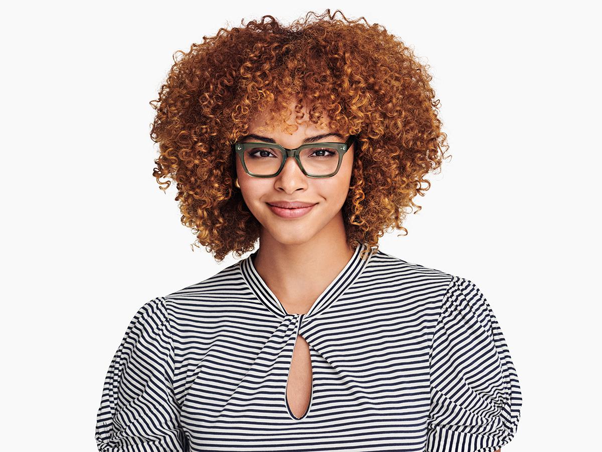 Winston Low Bridge Fit Eyeglasses in Rosemary Crystal Warby Parker