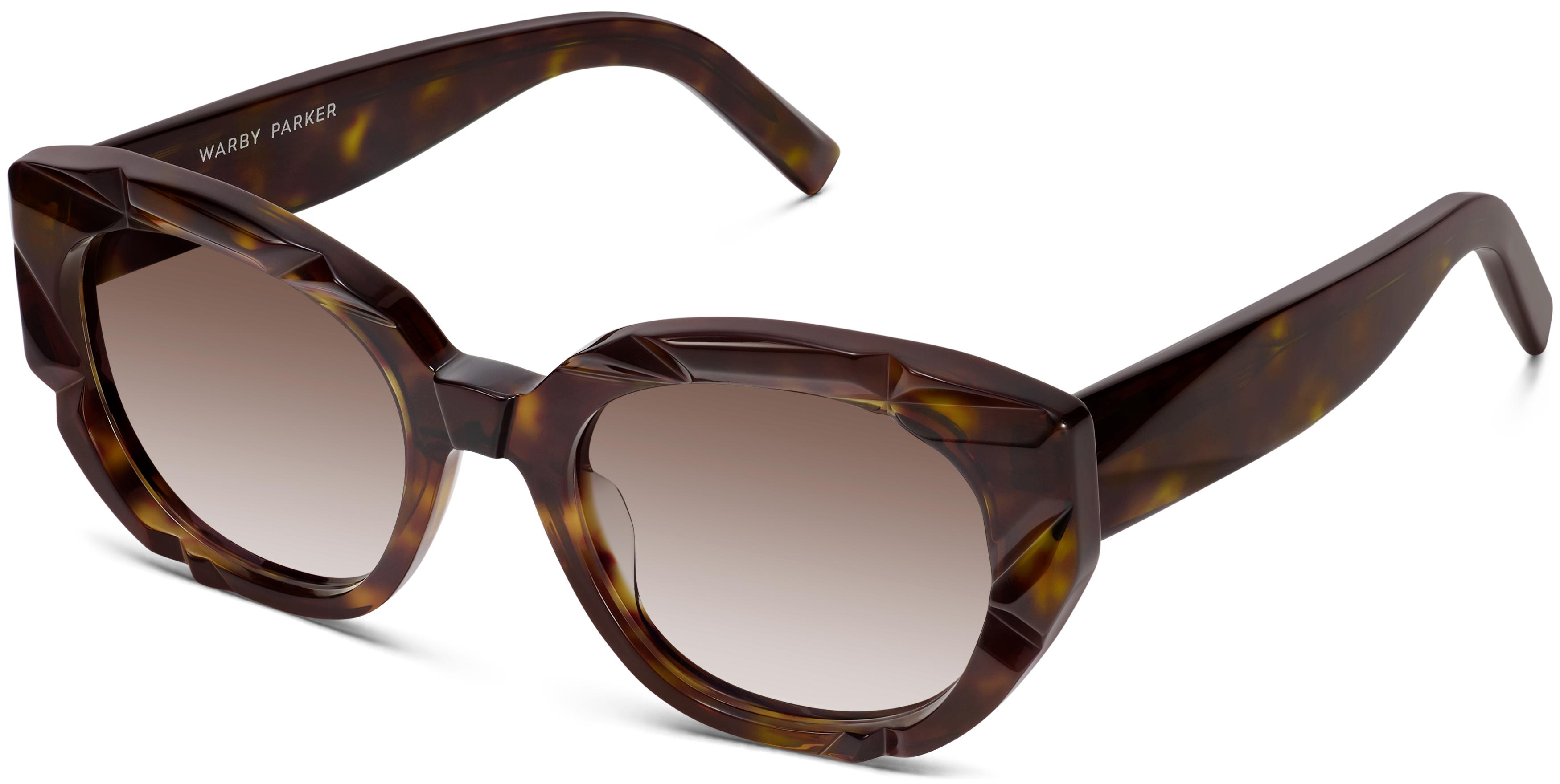 WARBY PARKER | Gemma Sunglasses in Cognac Tortoise Nancy Low Bridge Fit Sunglasses in Cognac Tortoise | Warby  main image 3
