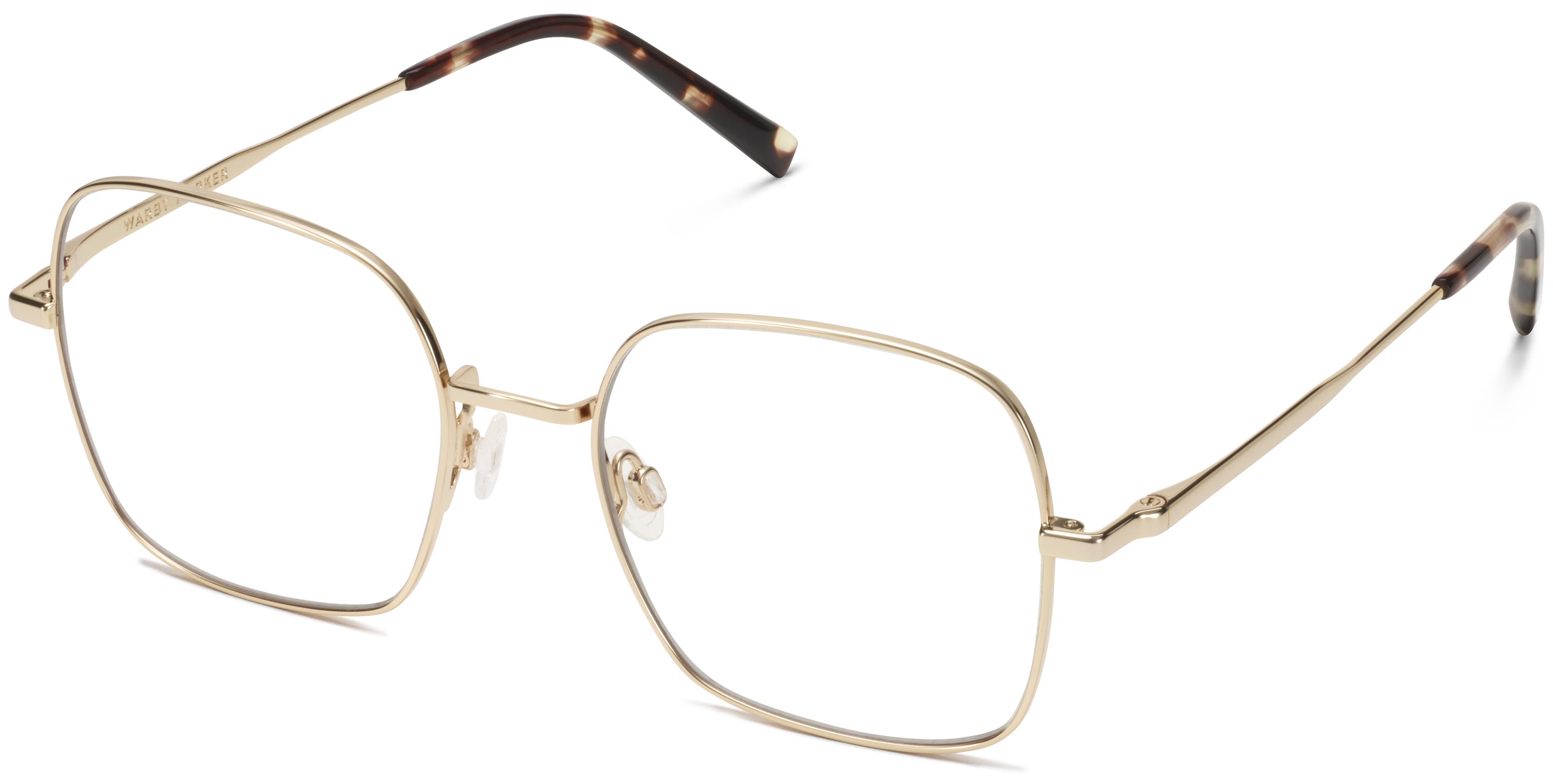 Aniyah Eyeglasses in Polished Gold