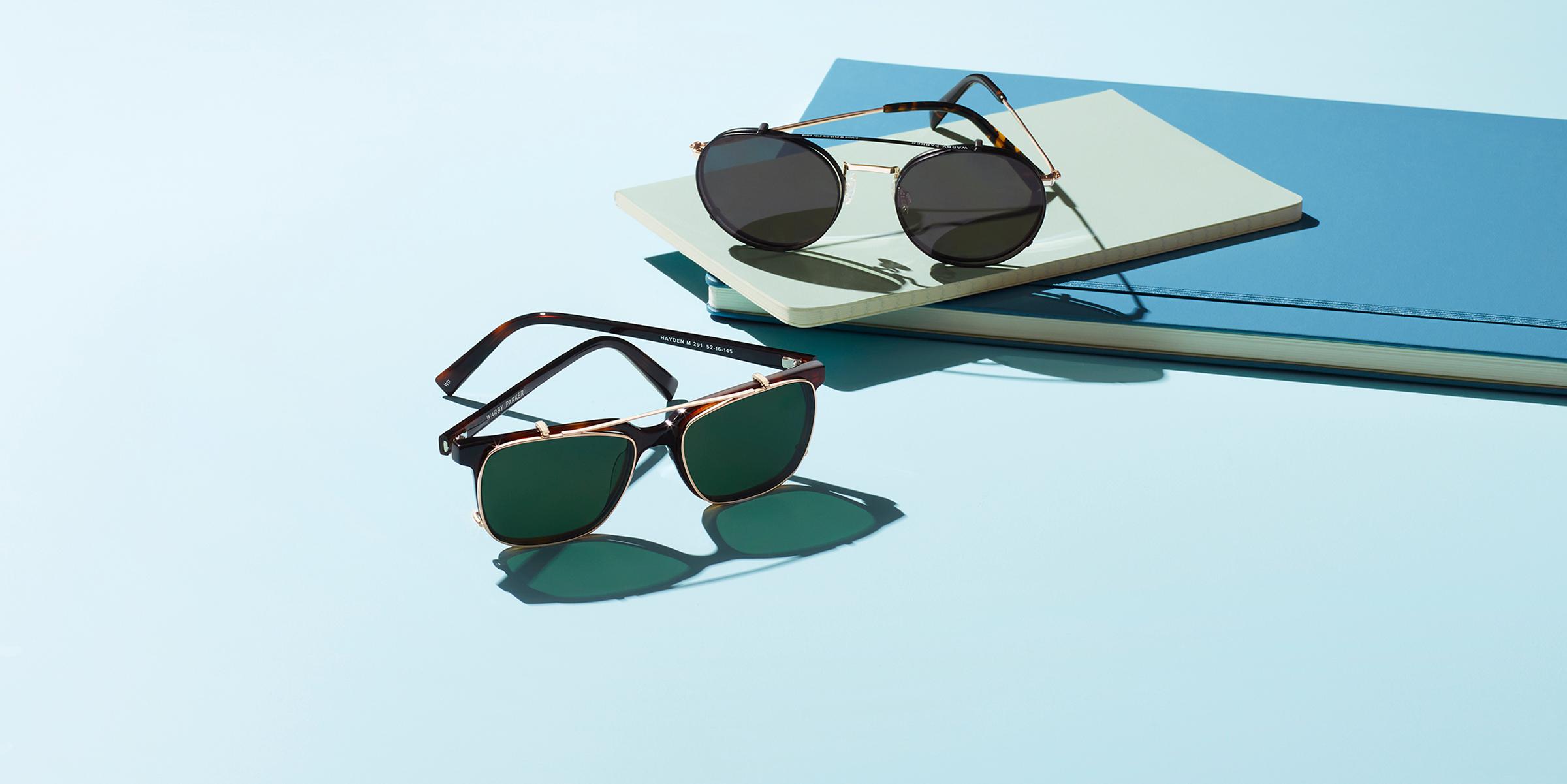 ケース付き Warby ピンク Parker キャットアイサングラス
