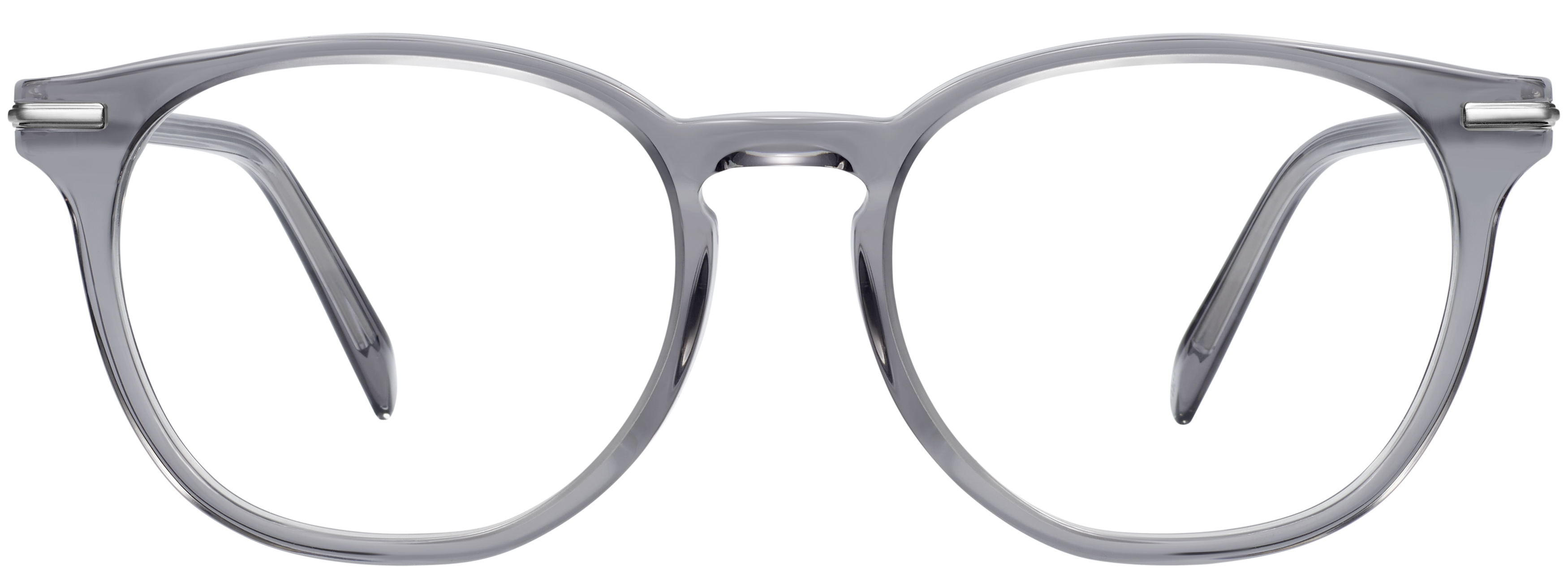 Carlton Phantom Smoke with Antique Silver, baseTransparent view