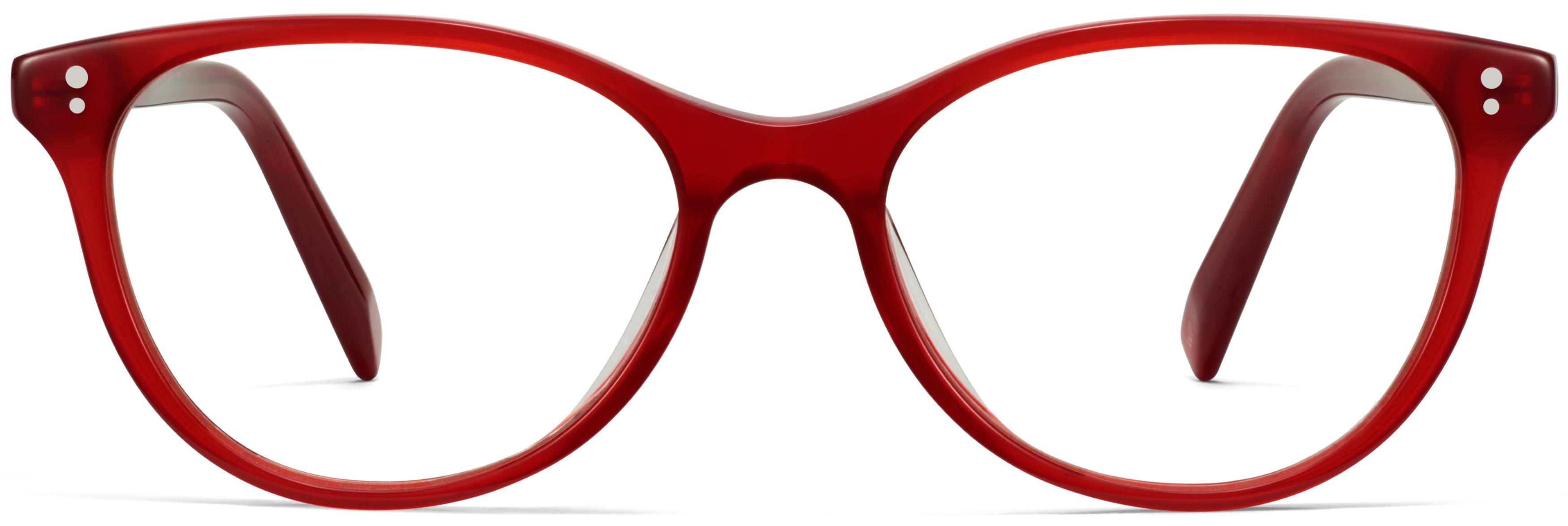 Red best sale frames glasses