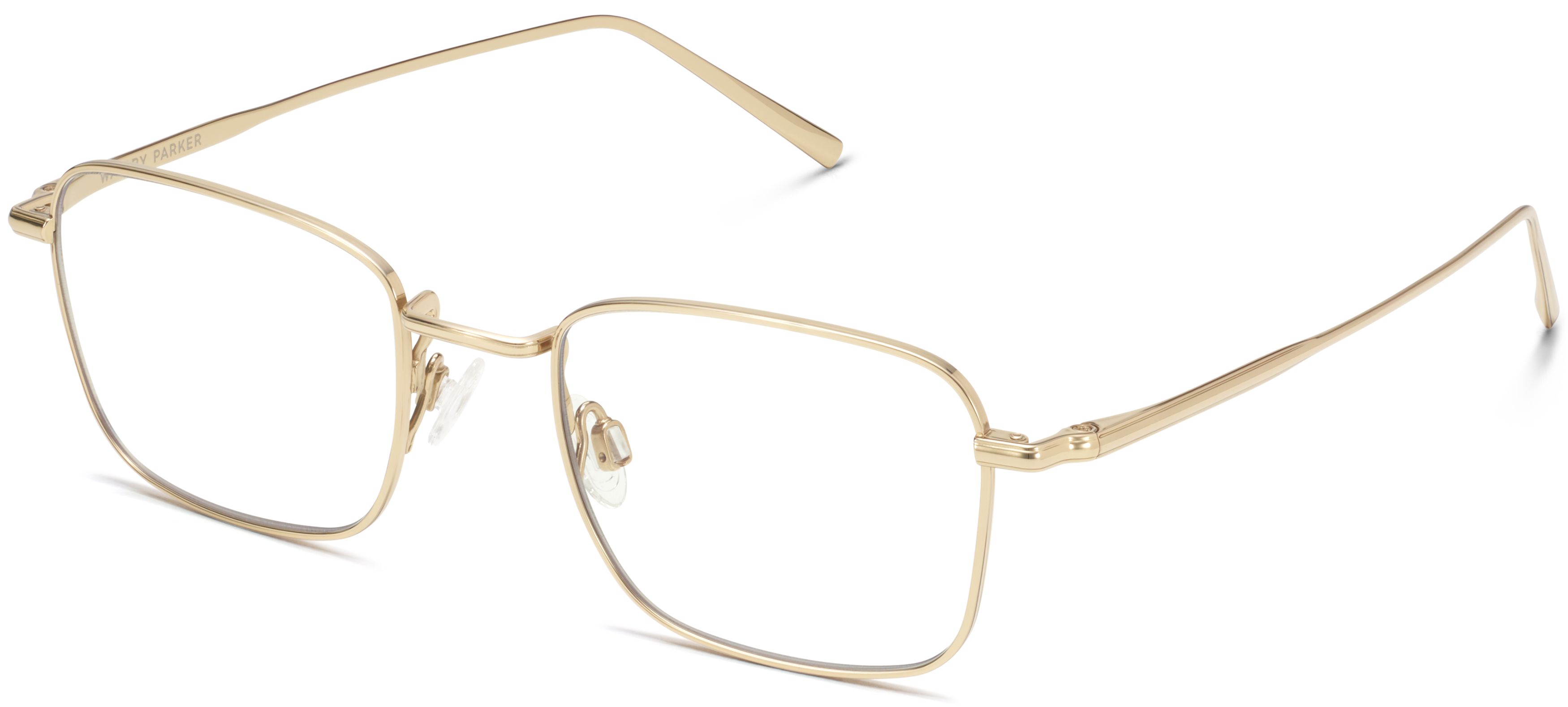 Joaquin Eyeglasses in Polished Gold — Wide | Warby Parker