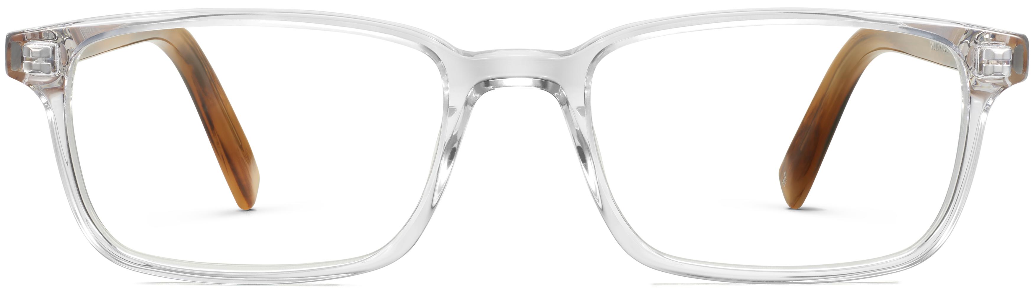 Wilkie Eyeglasses in Crystal with English Oak