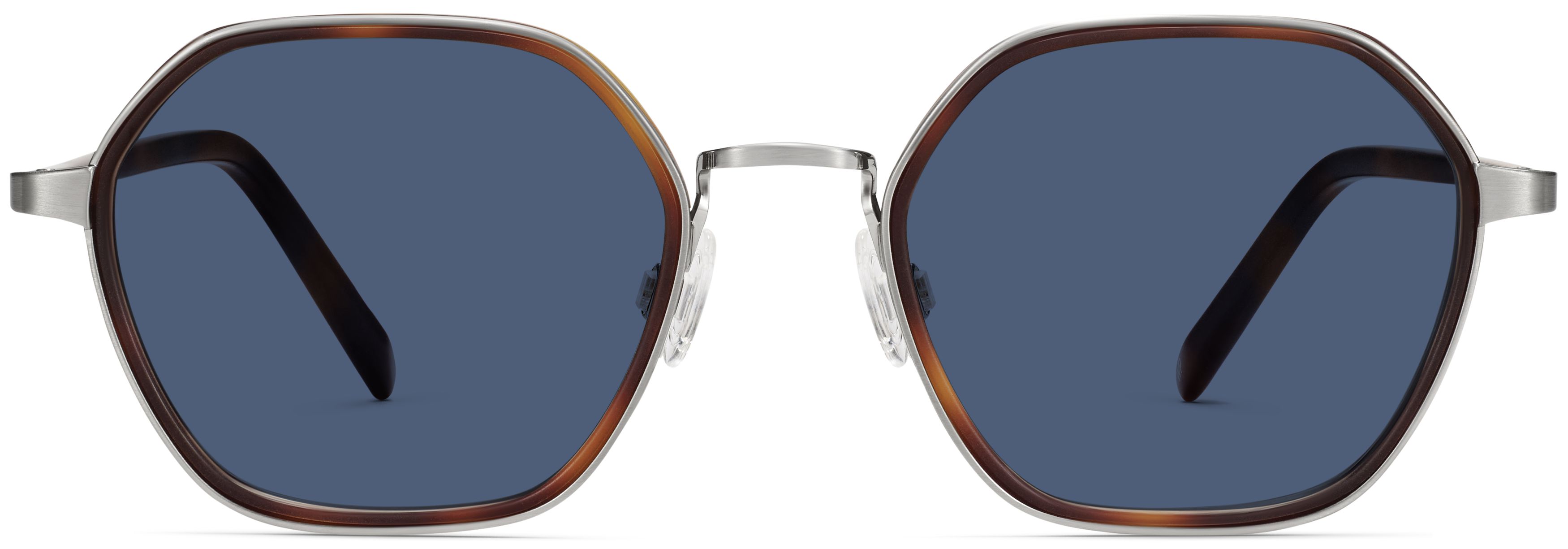Levins Rye Tortoise Matte with Antique Silver, front view