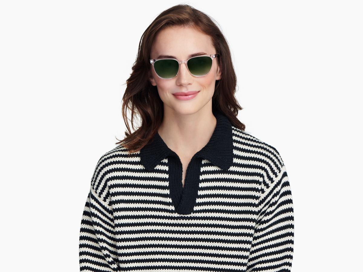 サングラス ^ONE BRILLIANT^ EsmeOB439Beige Esme-OB439-Beige Esme Sunglasses in Crystal