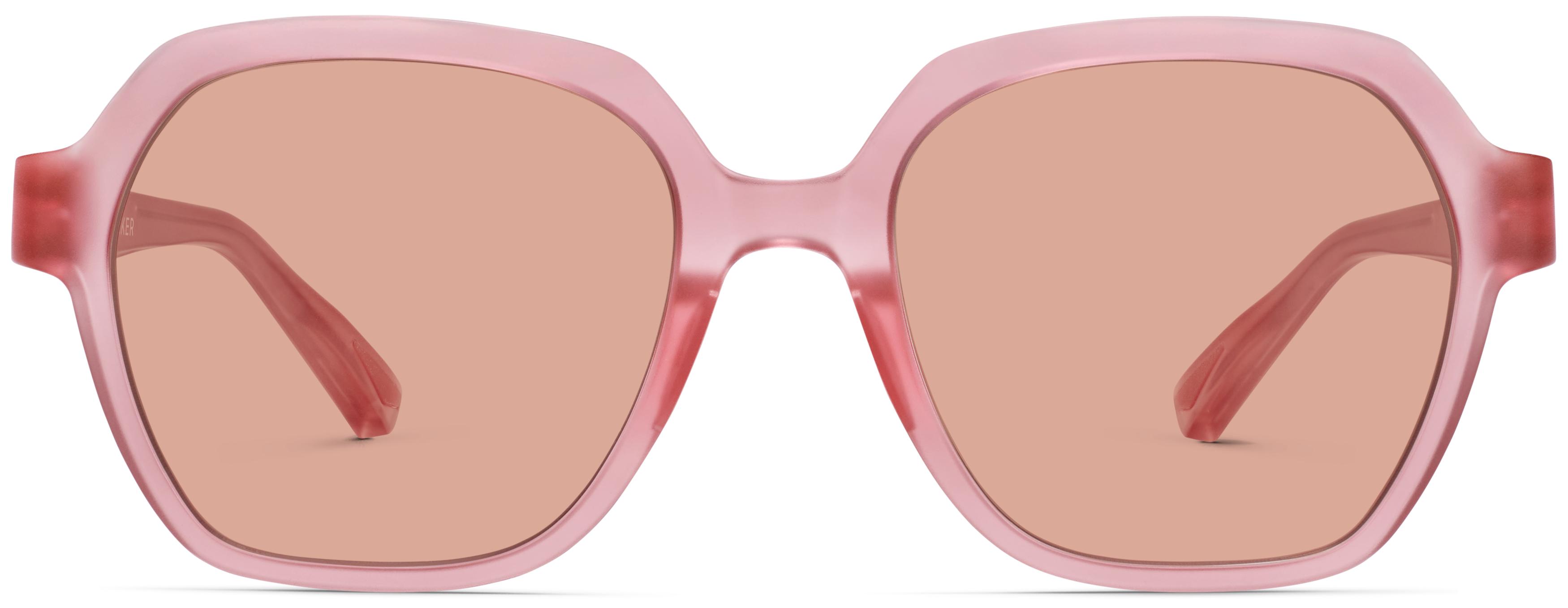 Beach Vida Sun Glasses- Pink Pink Tinted 57 MM Shield Sunglasses – DrinkAriZona main image 2