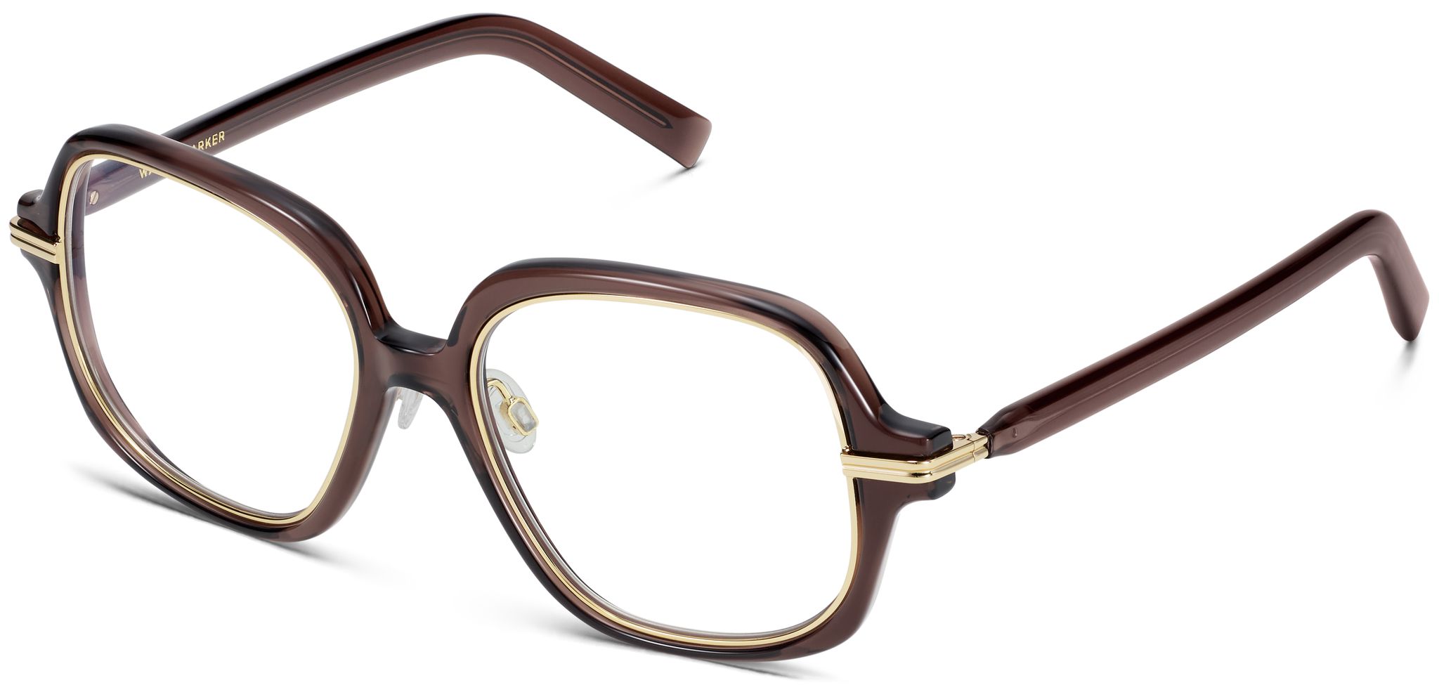 Francesca in Walnut Crystal with Polished Gold, image 1