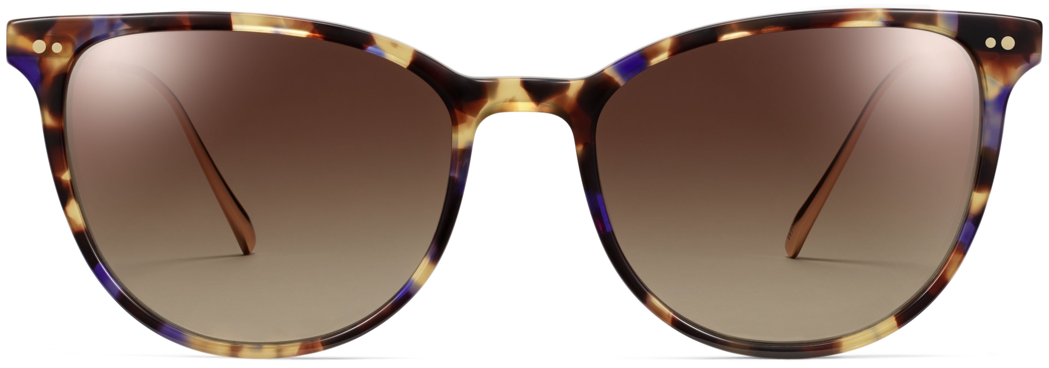 Maren Violet Magnolia with Polished Gold, front view