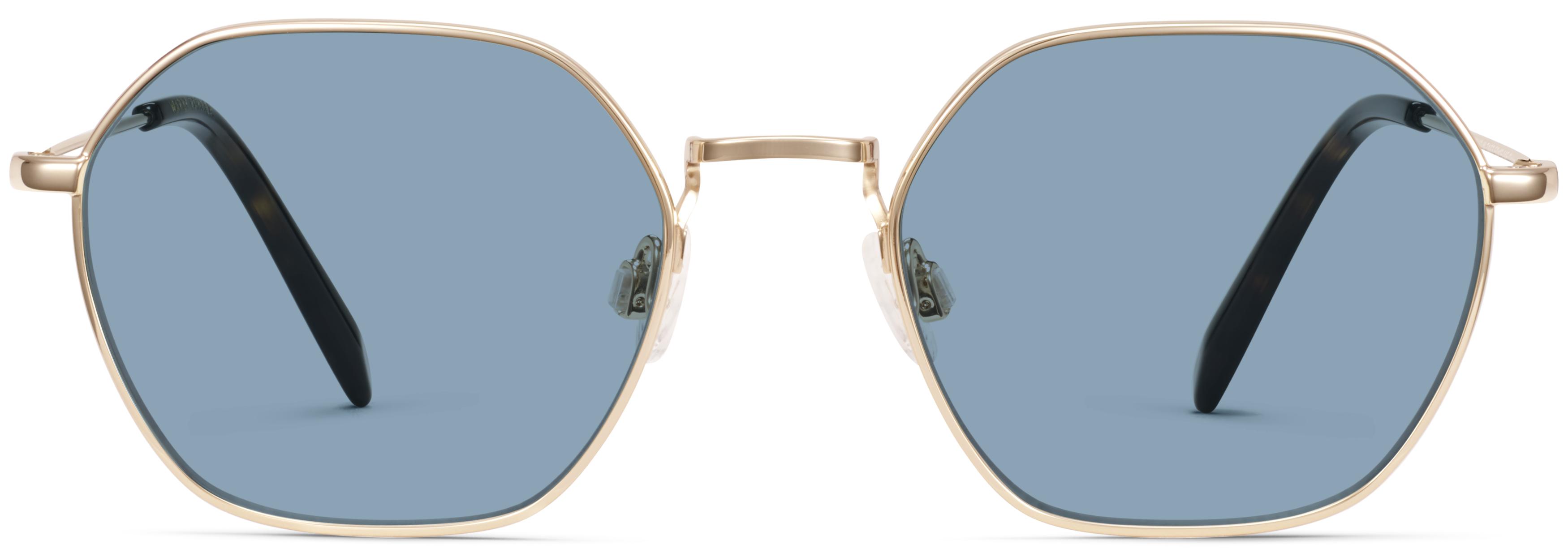 Keiko Sunglasses in Polished Gold — Wide | Warby Parker