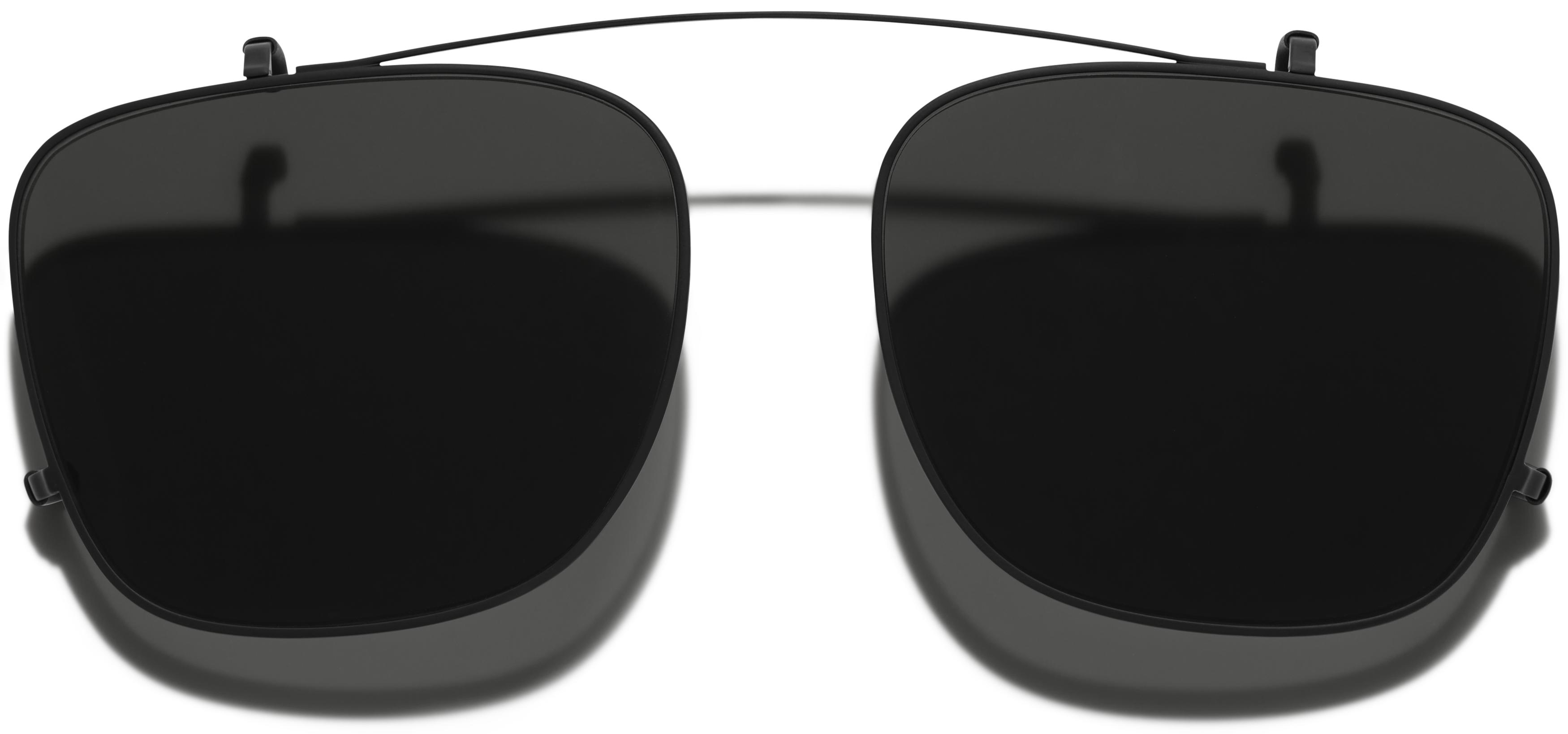 Chamberlain Clip-On Medium in Brushed Ink with Grey Lenses