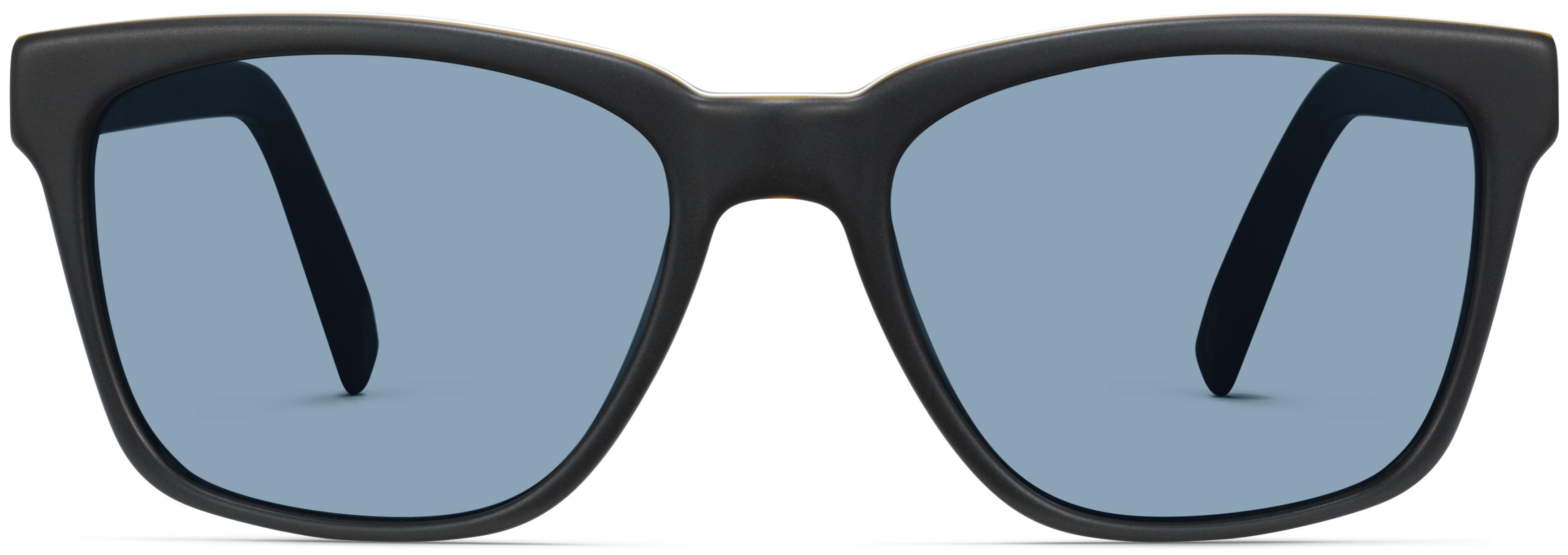Barkley Low Bridge Fit Sunglasses in Black Matte Eclipse — Medium